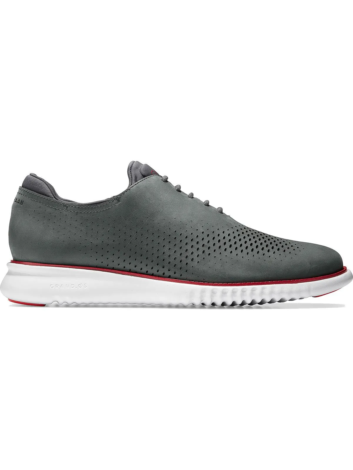 2.ZEROGRAND Mens Leather Lace-Up Oxfords
