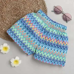 Abstract Printed Shorts