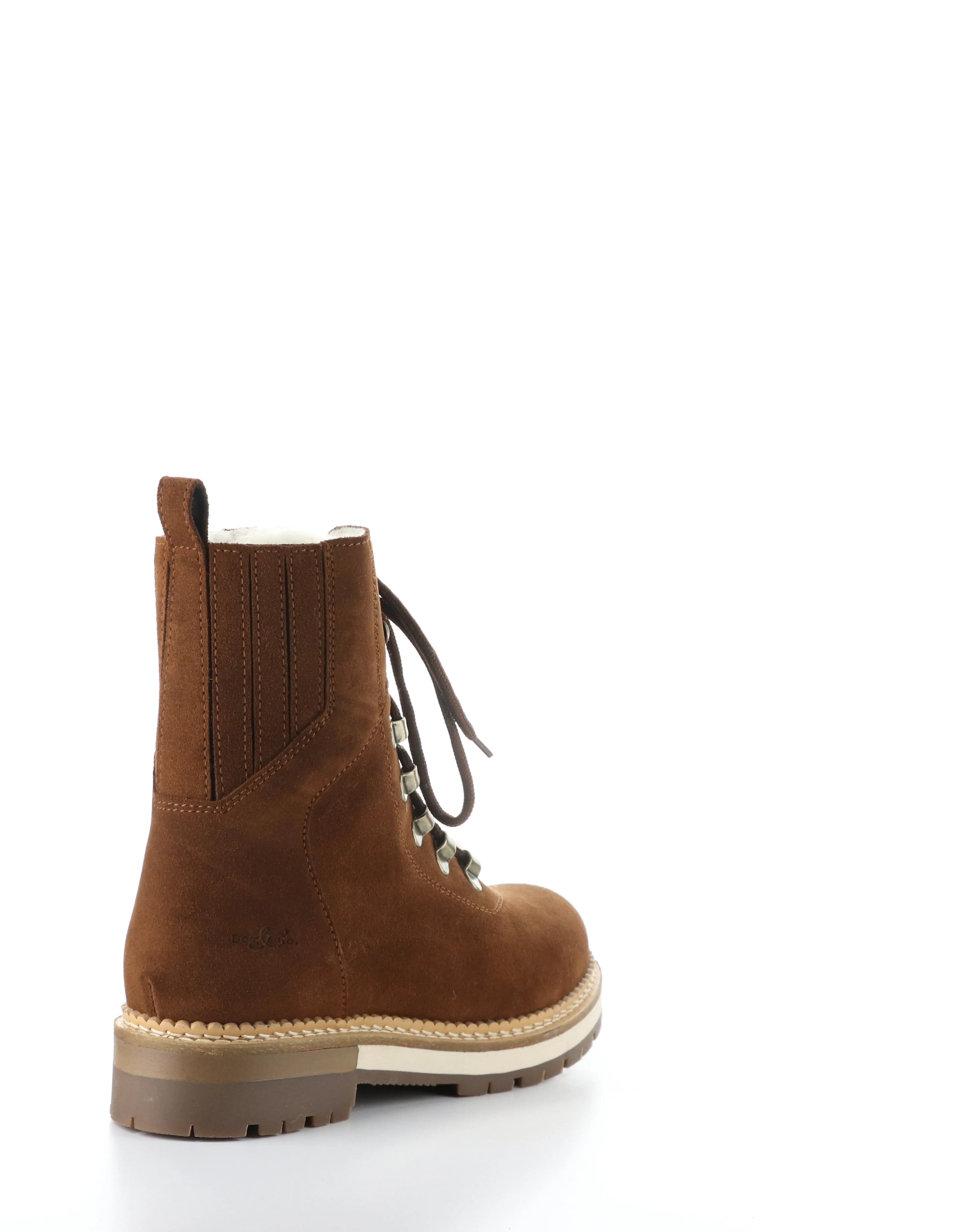 ADA NUT/BEIGE Round Toe Boots