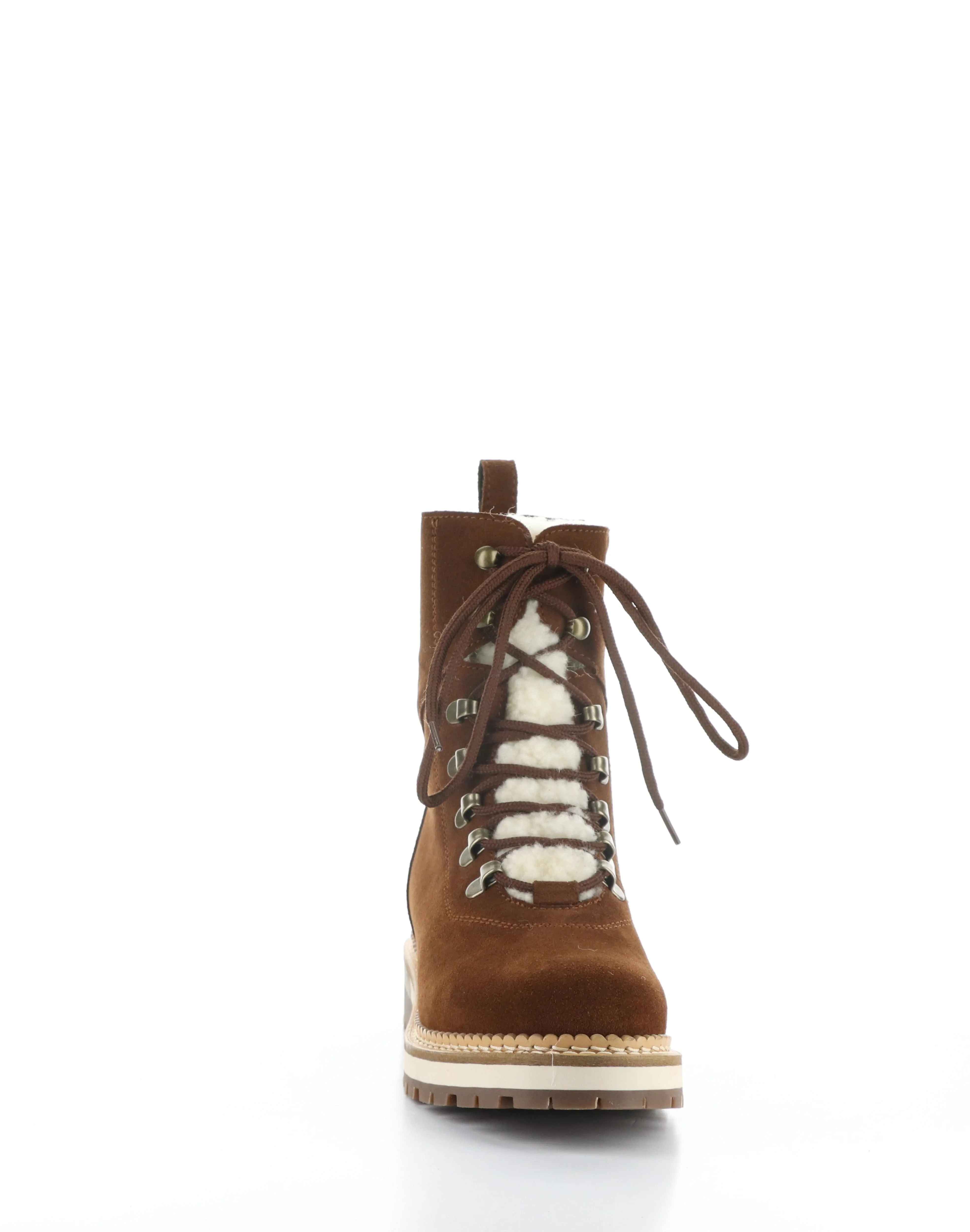 ADA NUT/BEIGE Round Toe Boots