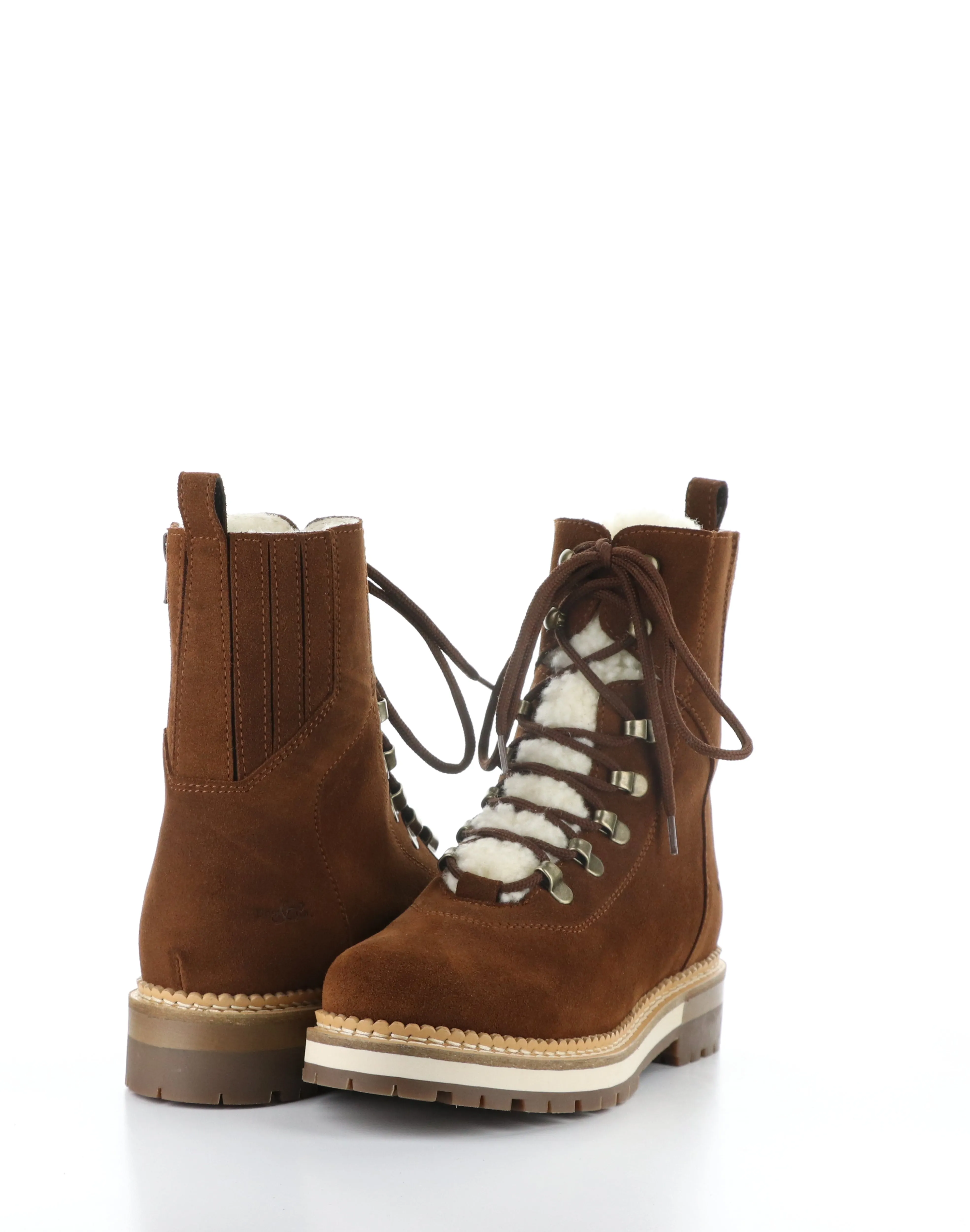 ADA NUT/BEIGE Round Toe Boots