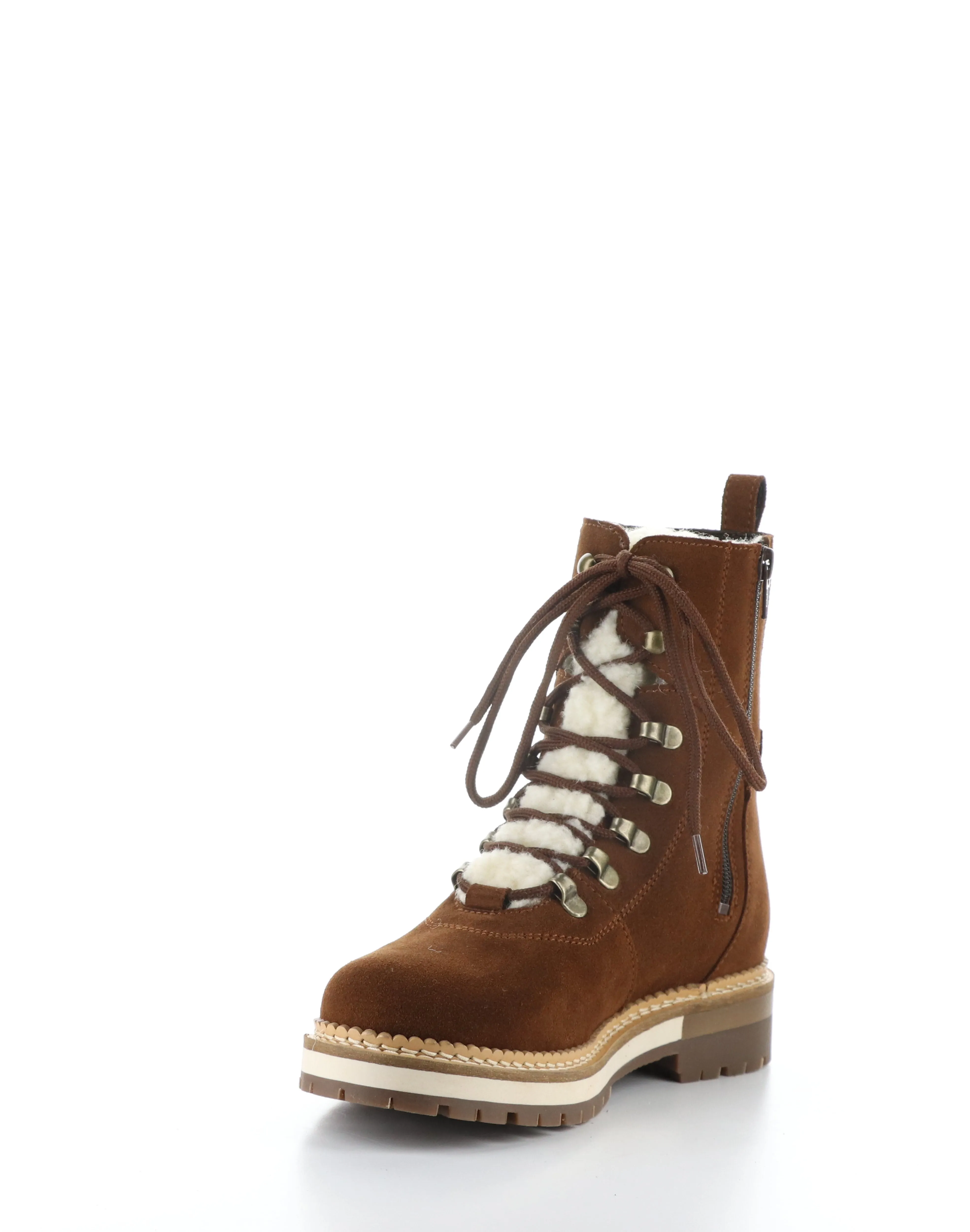 ADA NUT/BEIGE Round Toe Boots