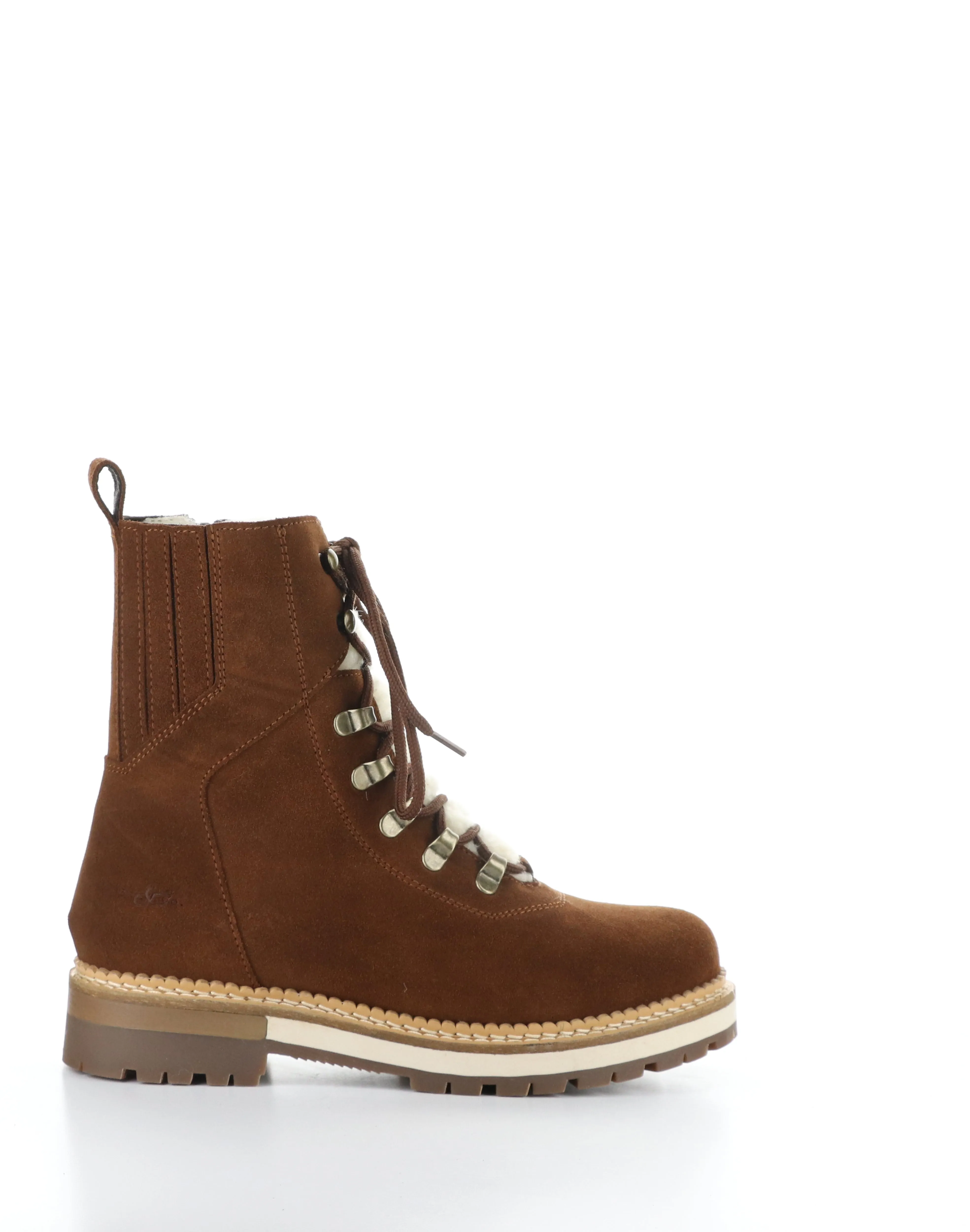 ADA NUT/BEIGE Round Toe Boots