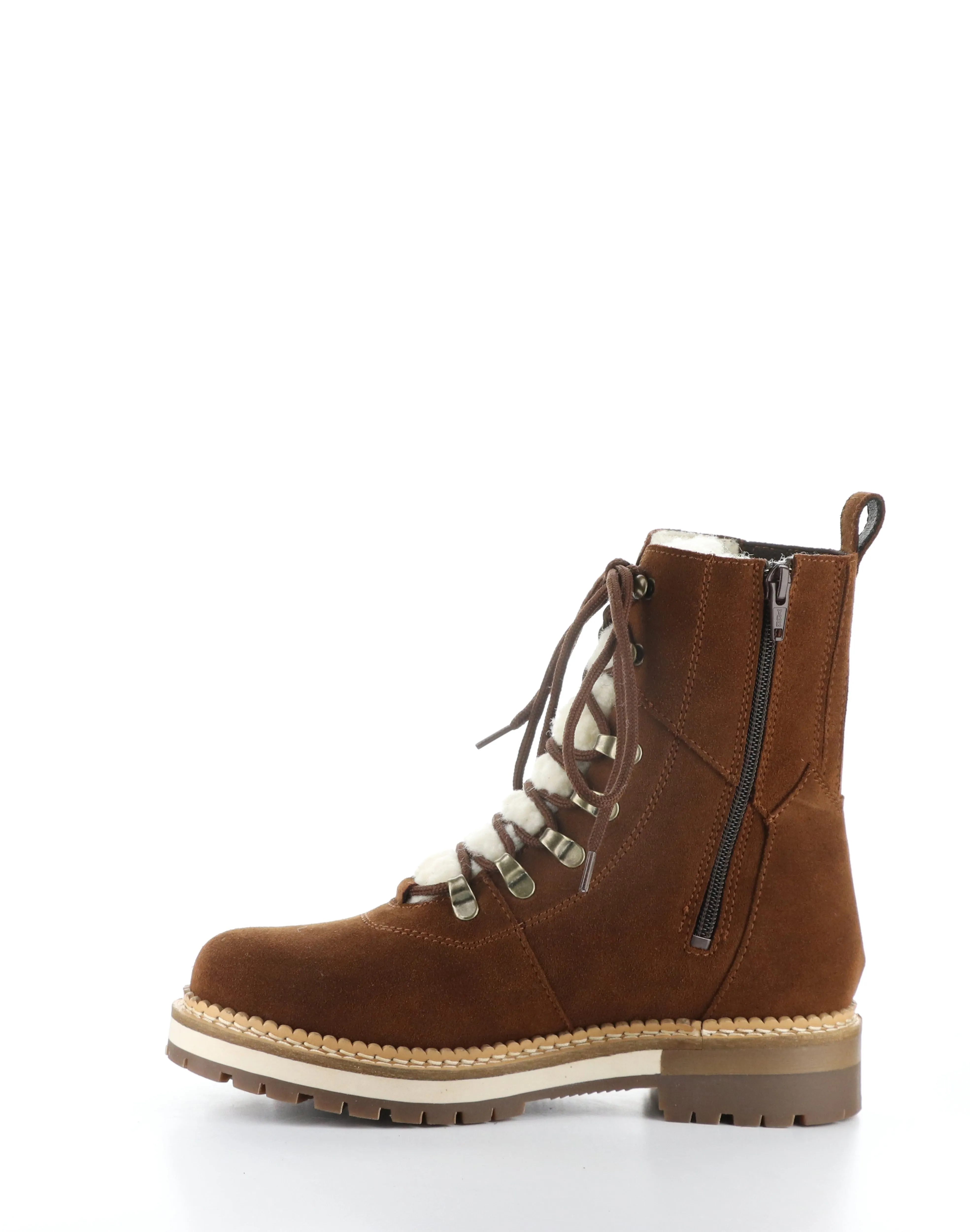 ADA NUT/BEIGE Round Toe Boots