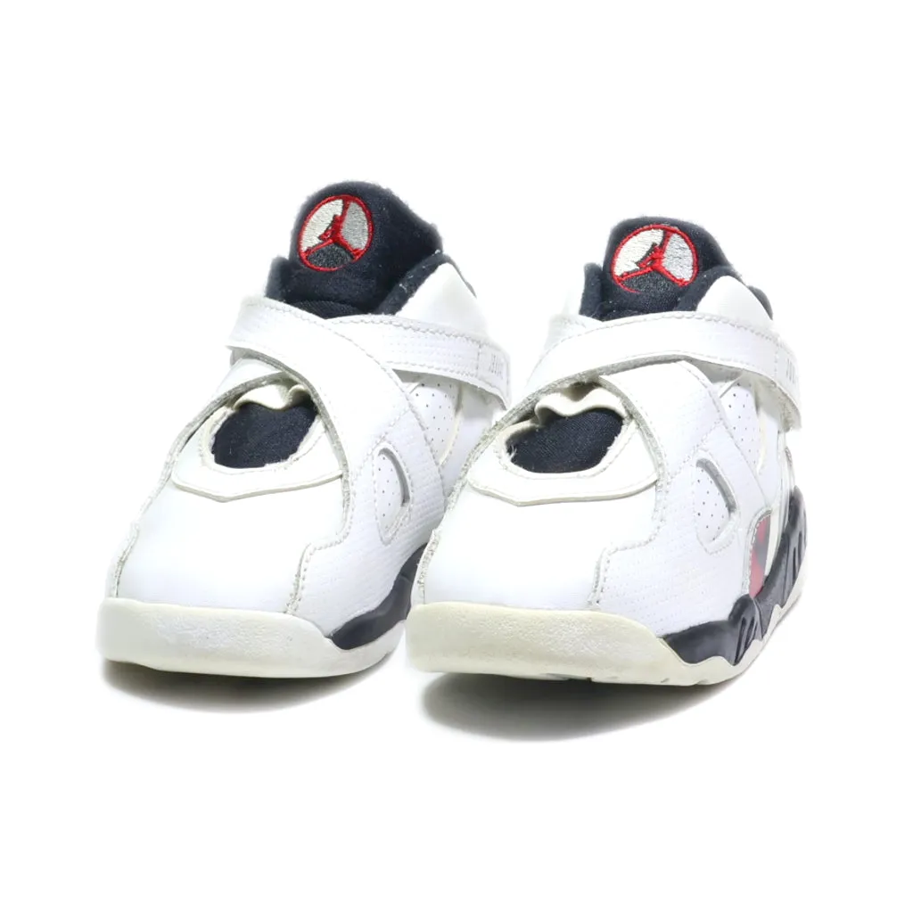 Air Jordan 8 Retro Bt Alternate Sport Shoes Leather White Colour For Kids