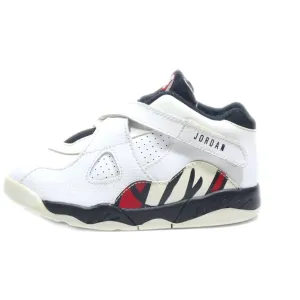 Air Jordan 8 Retro Bt Alternate Sport Shoes Leather White Colour For Kids