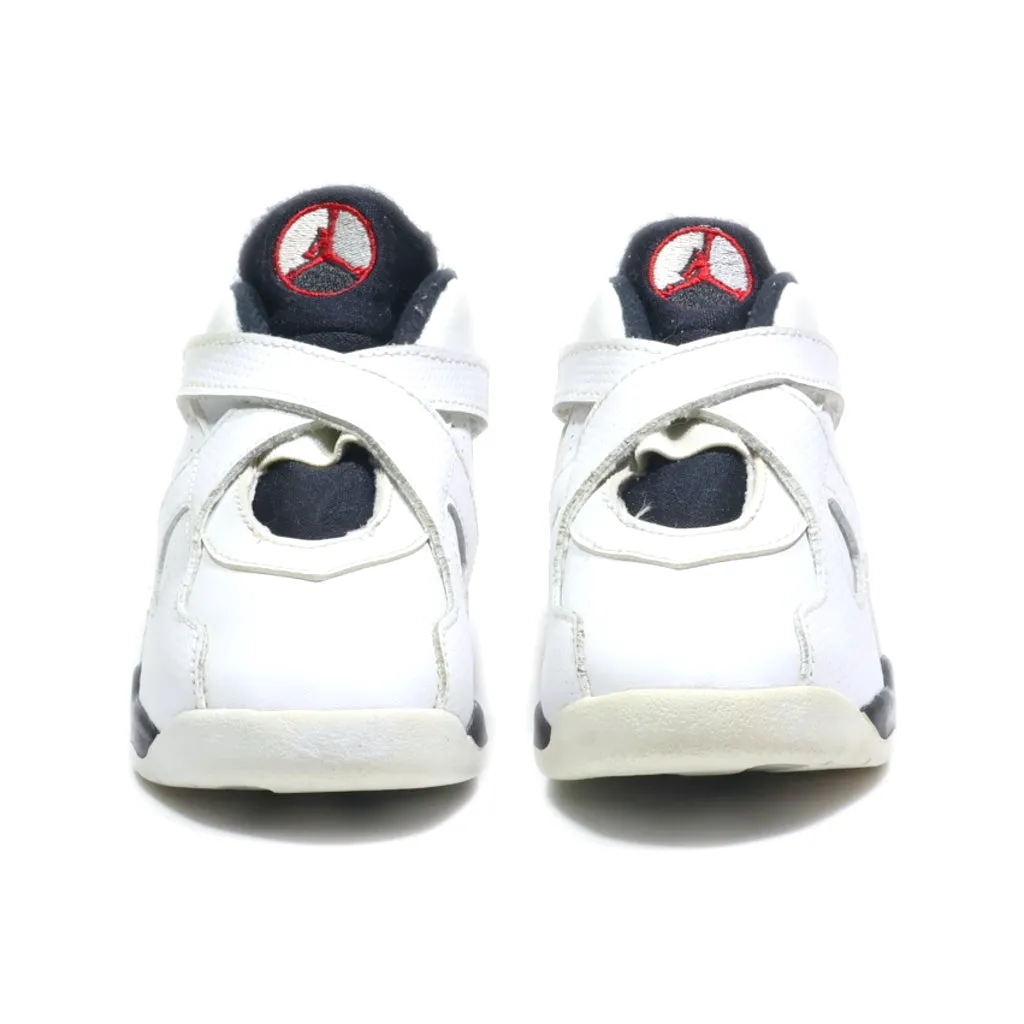 Air Jordan 8 Retro Bt Alternate Sport Shoes Leather White Colour For Kids