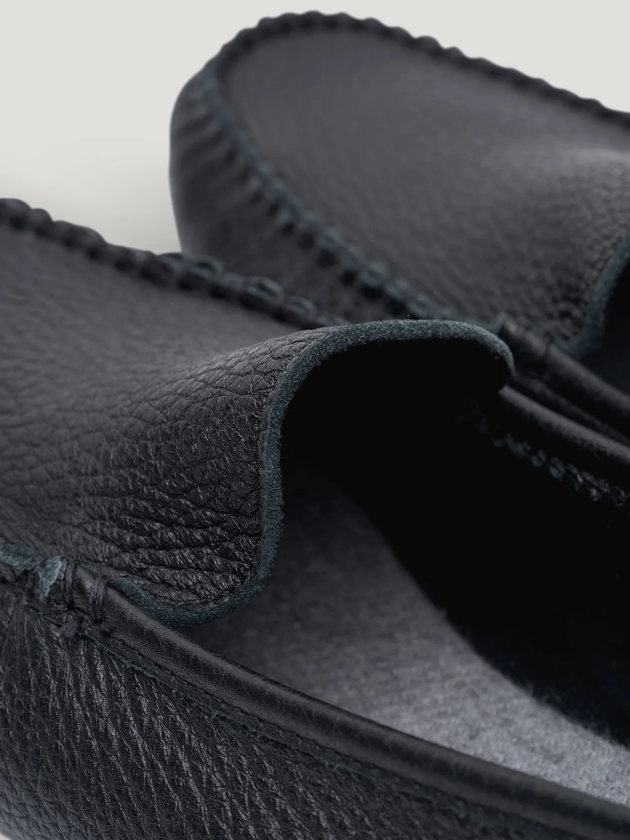 Black/Grey Cashmere House Slippers