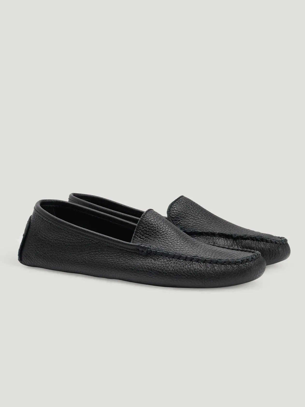 Black/Grey Cashmere House Slippers
