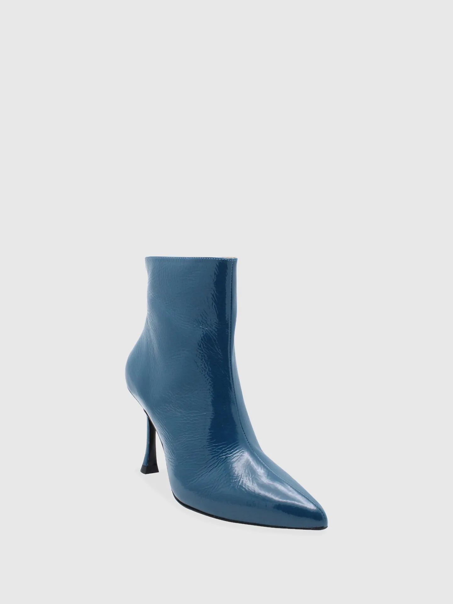 Blue Pointed Toe Boots