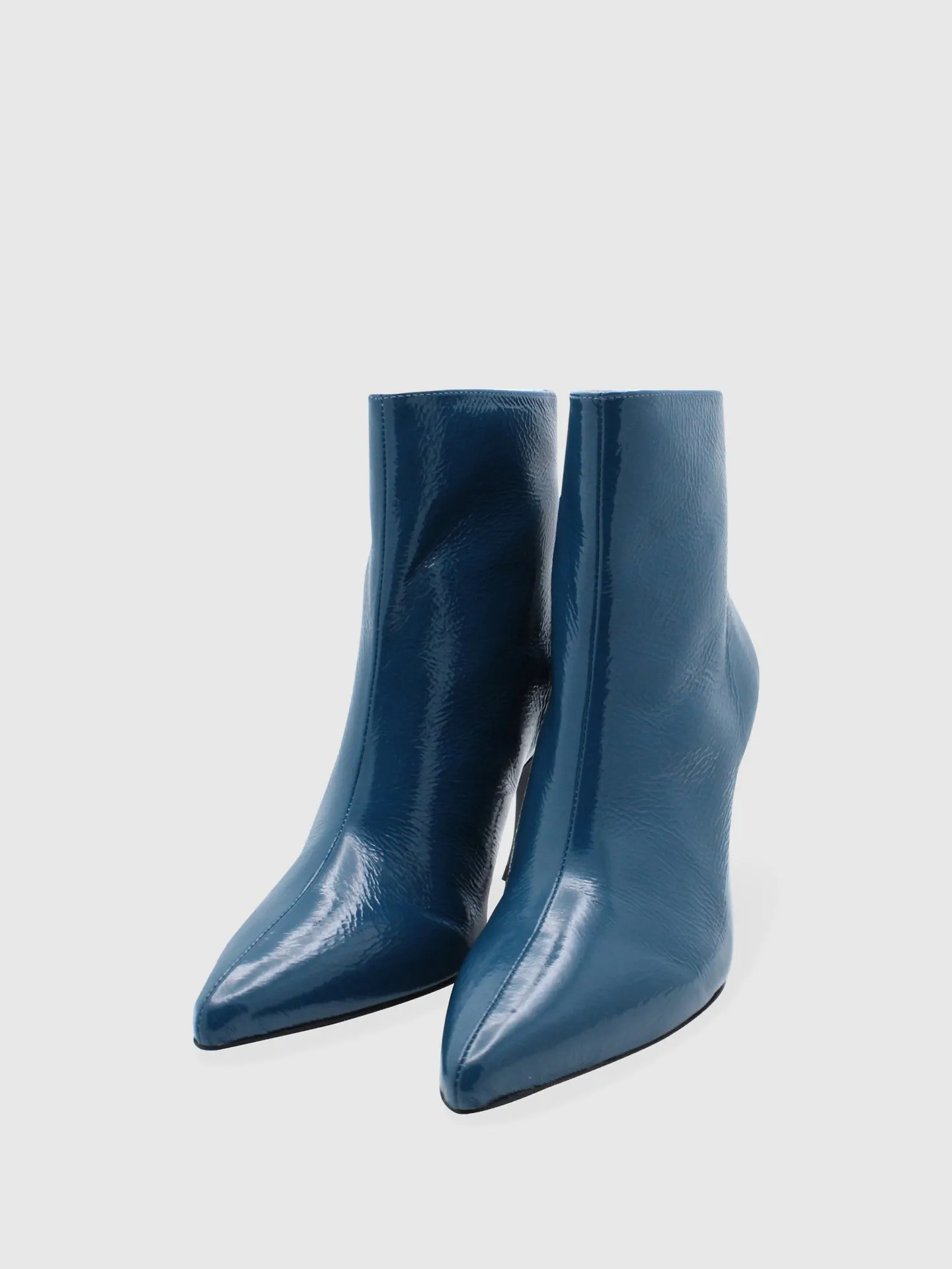 Blue Pointed Toe Boots