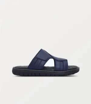 BM6877-NAVY-Men Slipper