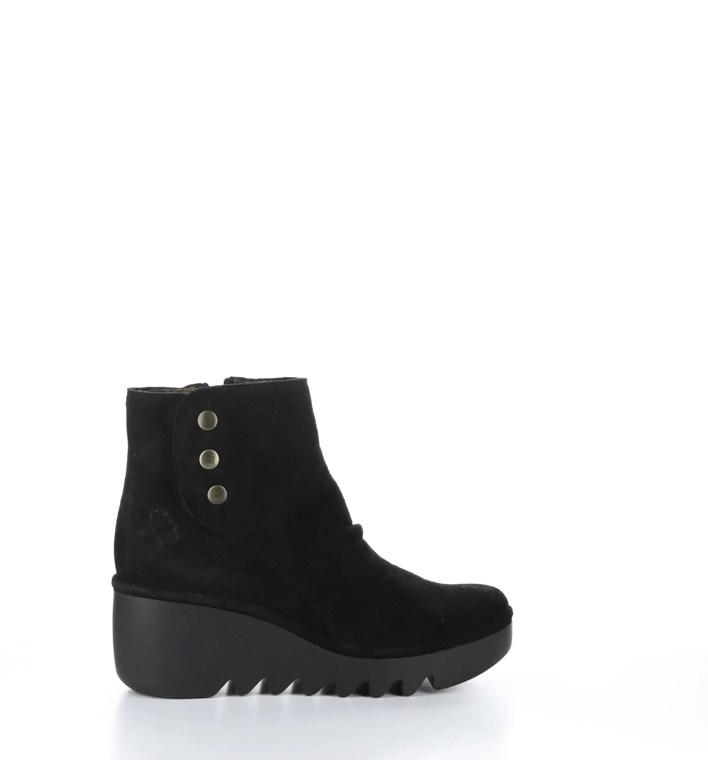BROM344FLY Black Zip Up Ankle Boots|BROM344FLY Bottines avec Fermeture Zipp��e in Noir
