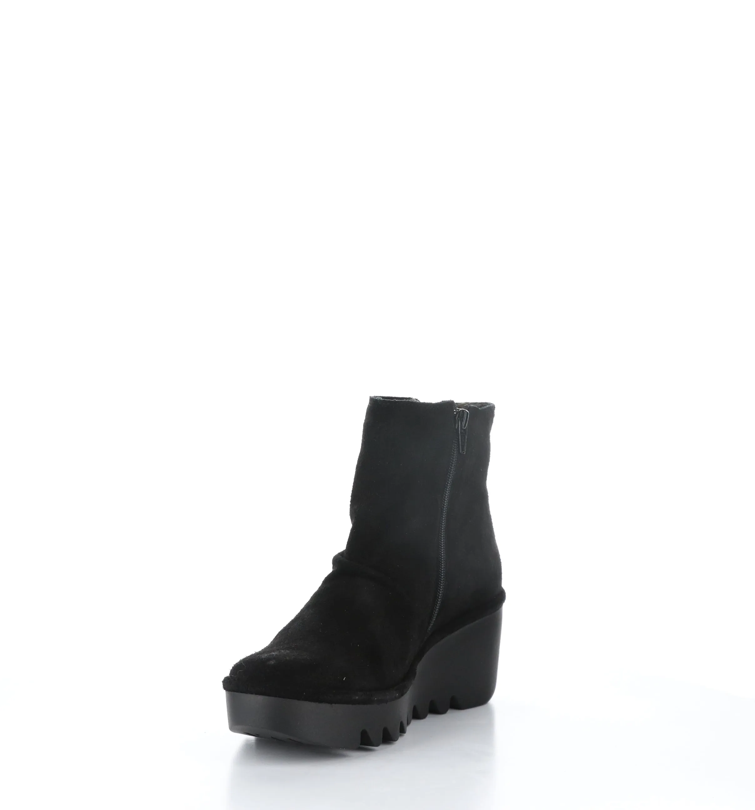 BROM344FLY Black Zip Up Ankle Boots|BROM344FLY Bottines avec Fermeture Zipp��e in Noir