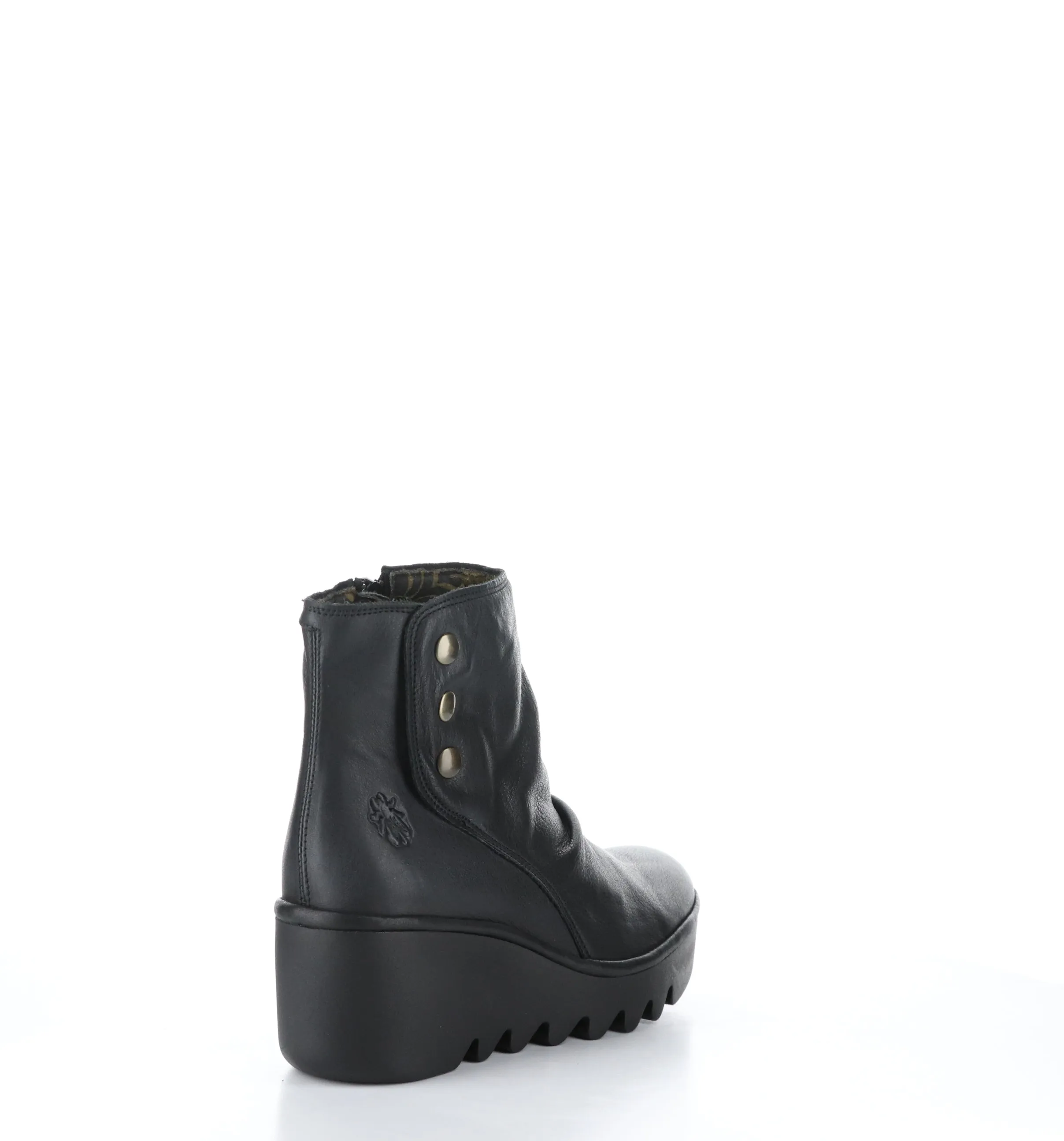 BROM344FLY Black Zip Up Ankle Boots|BROM344FLY Bottines avec Fermeture Zipp��e in Noir