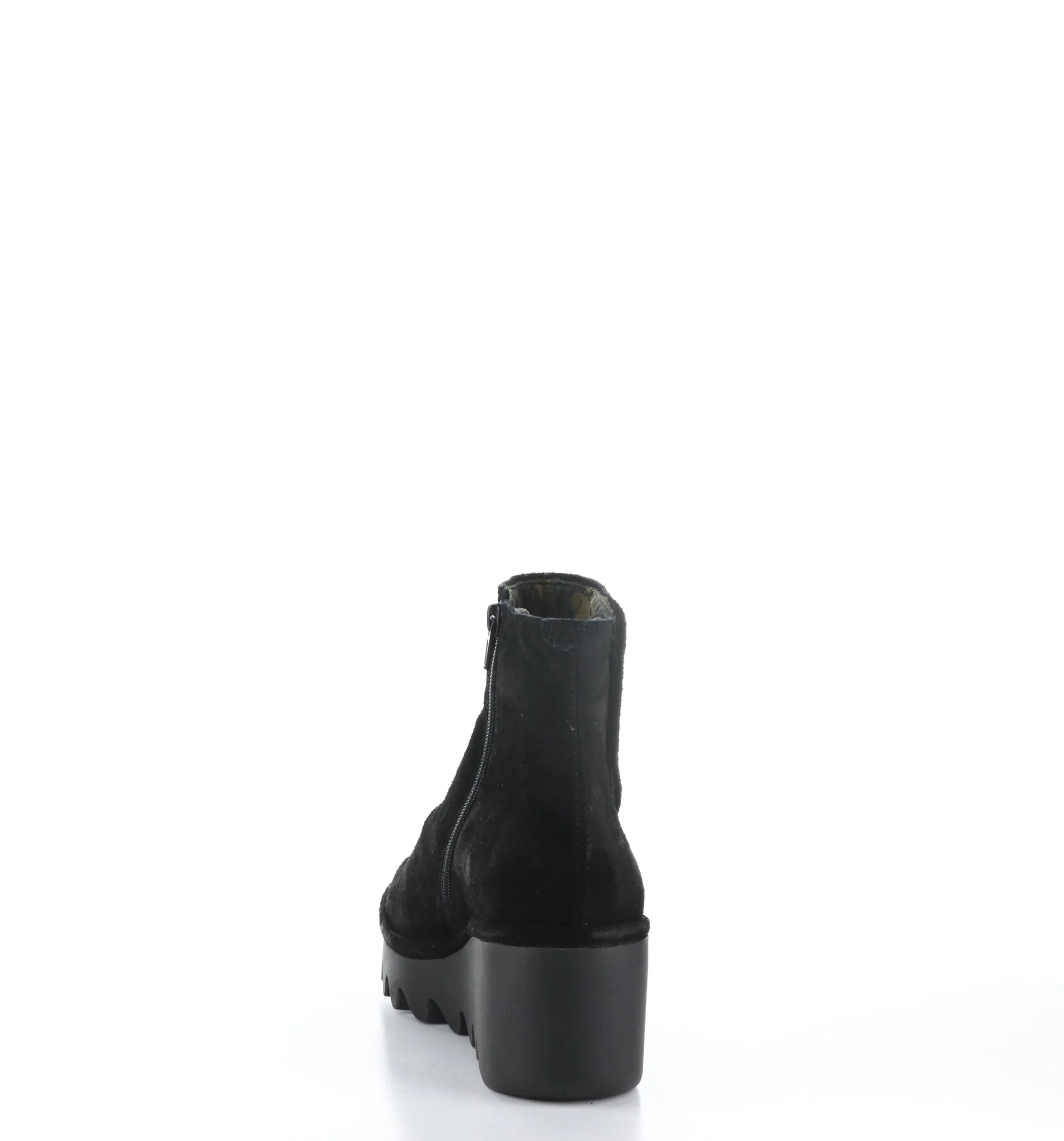 BROM344FLY Black Zip Up Ankle Boots|BROM344FLY Bottines avec Fermeture Zipp��e in Noir
