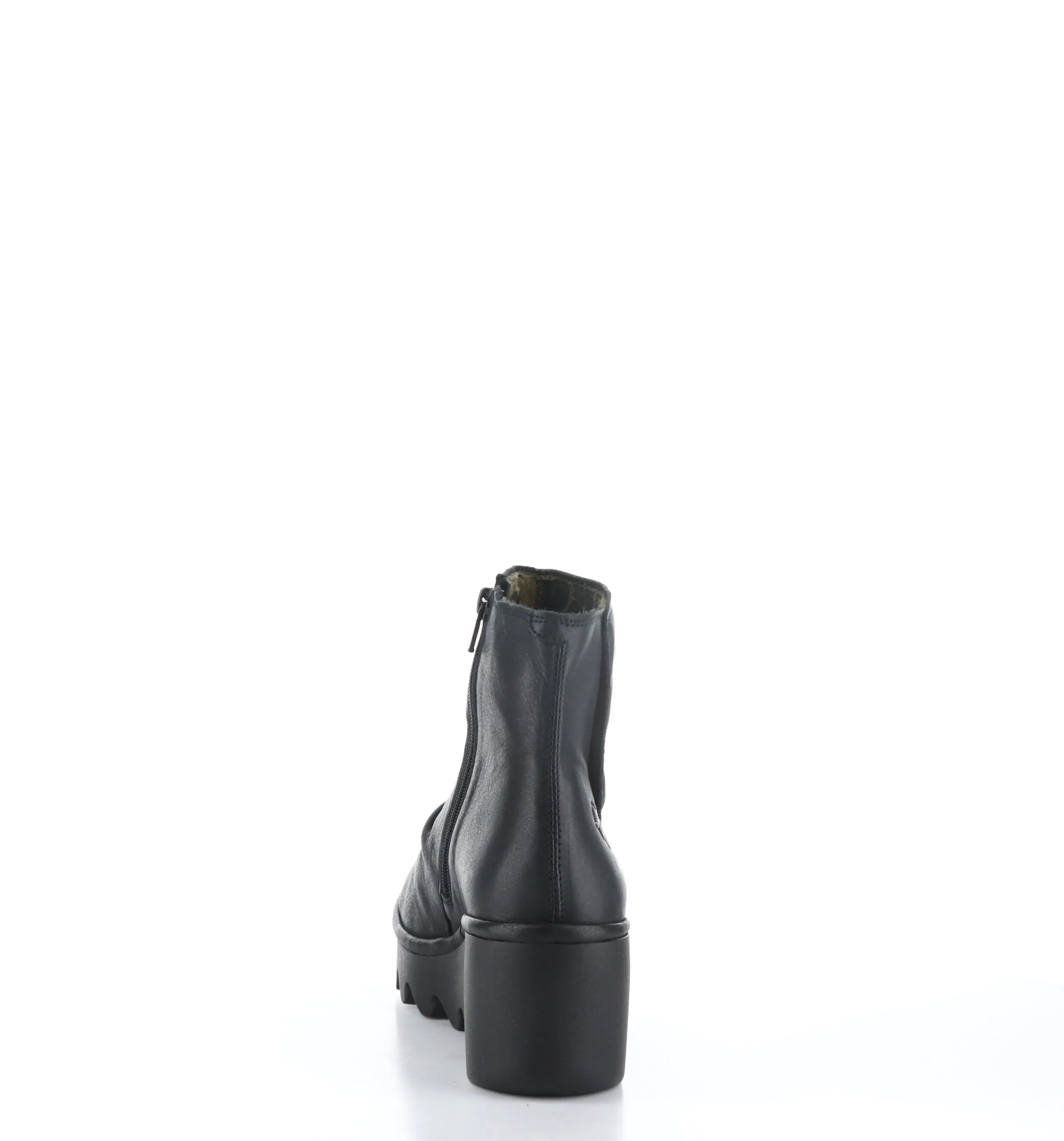 BROM344FLY Black Zip Up Ankle Boots|BROM344FLY Bottines avec Fermeture Zipp��e in Noir