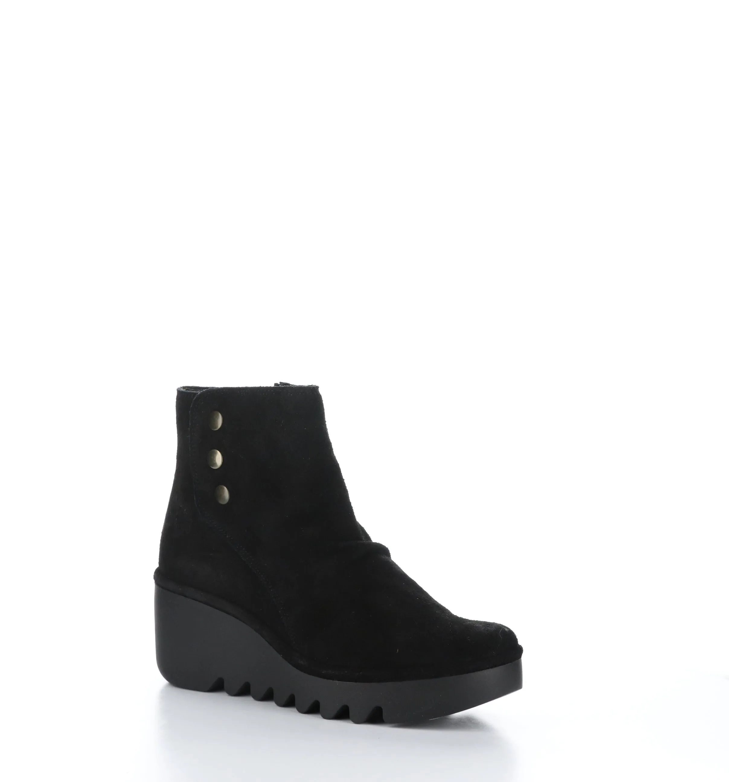 BROM344FLY Black Zip Up Ankle Boots|BROM344FLY Bottines avec Fermeture Zipp��e in Noir