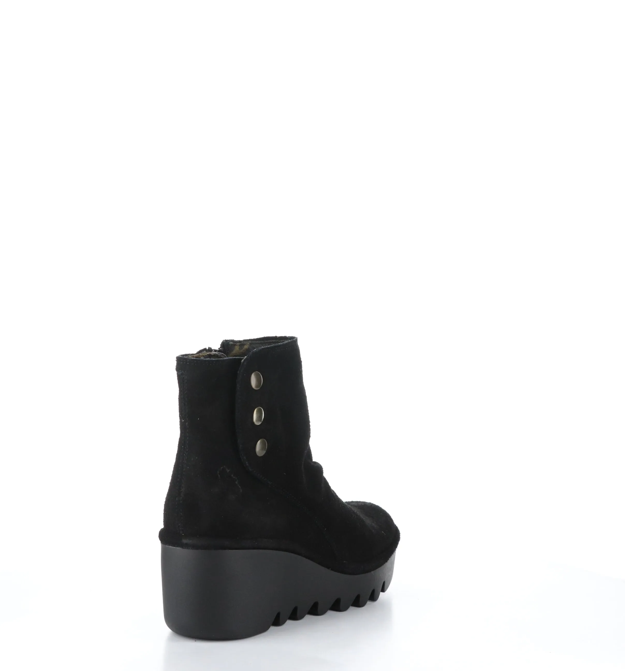 BROM344FLY Black Zip Up Ankle Boots|BROM344FLY Bottines avec Fermeture Zipp��e in Noir