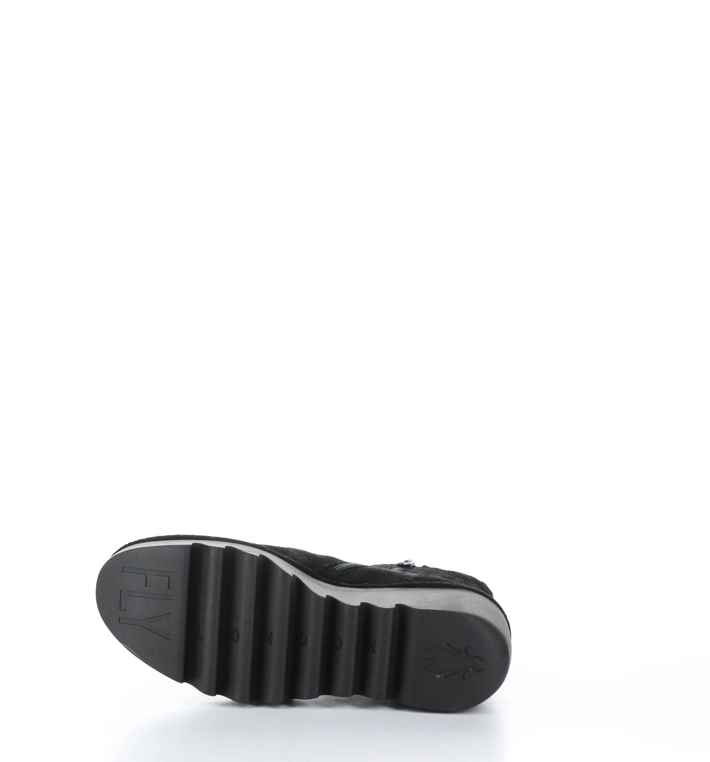 BROM344FLY Black Zip Up Ankle Boots|BROM344FLY Bottines avec Fermeture Zipp��e in Noir