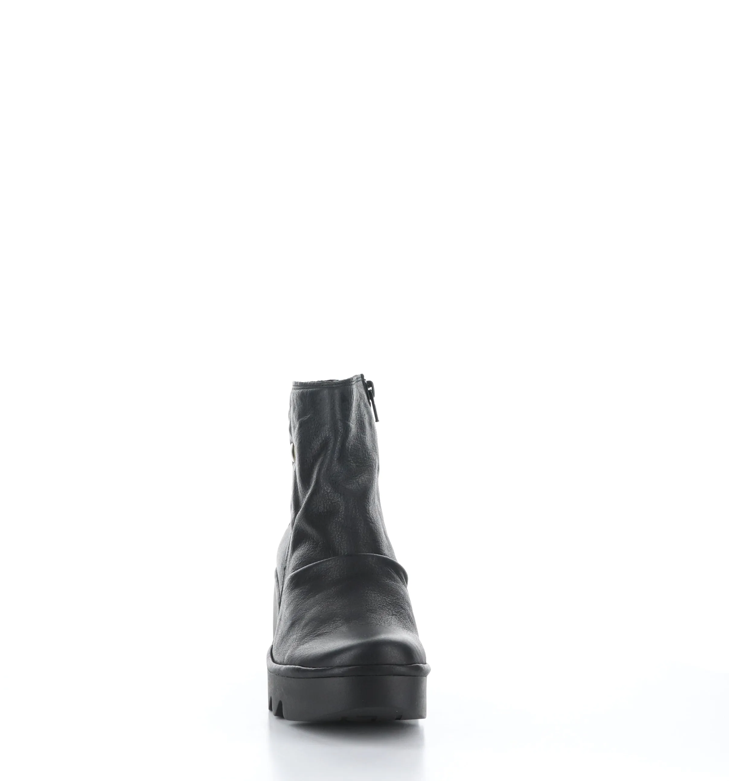 BROM344FLY Black Zip Up Ankle Boots|BROM344FLY Bottines avec Fermeture Zipp��e in Noir