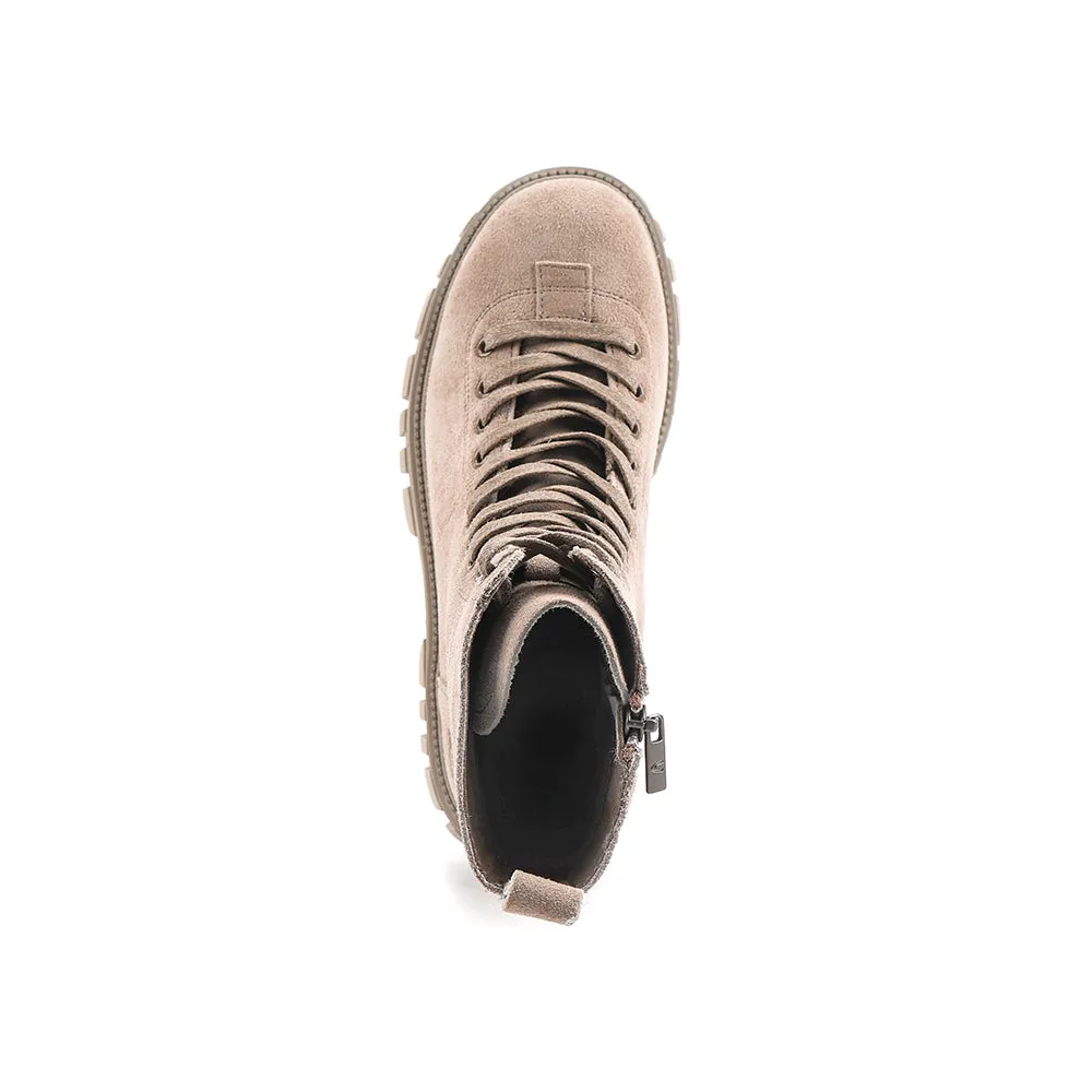 camel active Women Anna Platform Combat Boots -712404-SN01-63-TAUPE