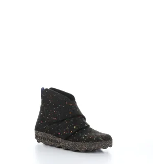 CASE020ASP Black Round Toe Boots|CASE020ASP Bottes �� Bout Rond in Noir