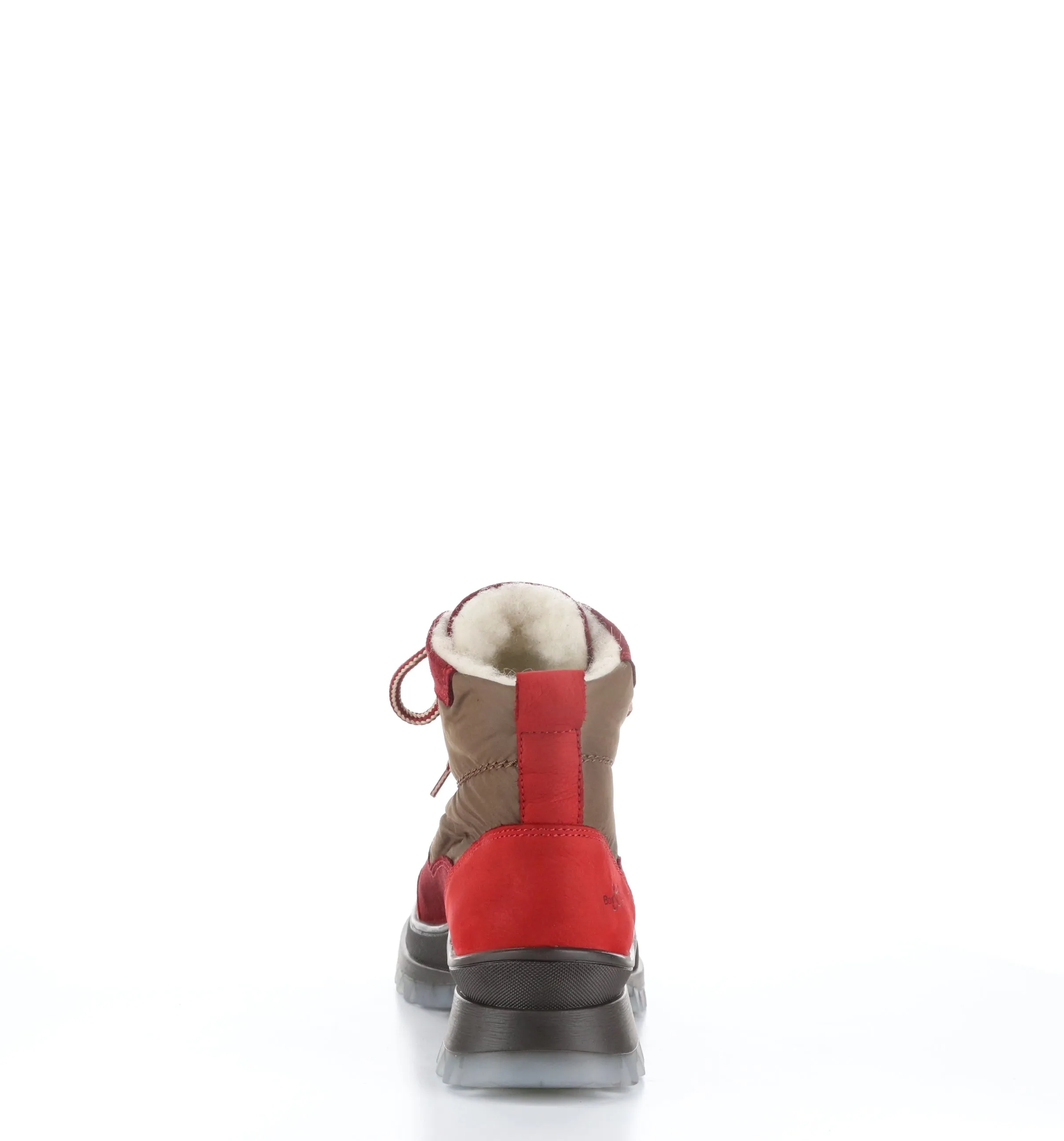 DACKS Red/Sangria/Tan Round Toe Ankle Boots