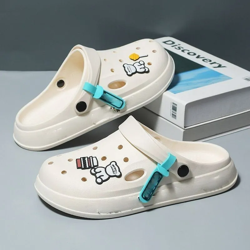 Elegant Cartoon Patterned Slippers