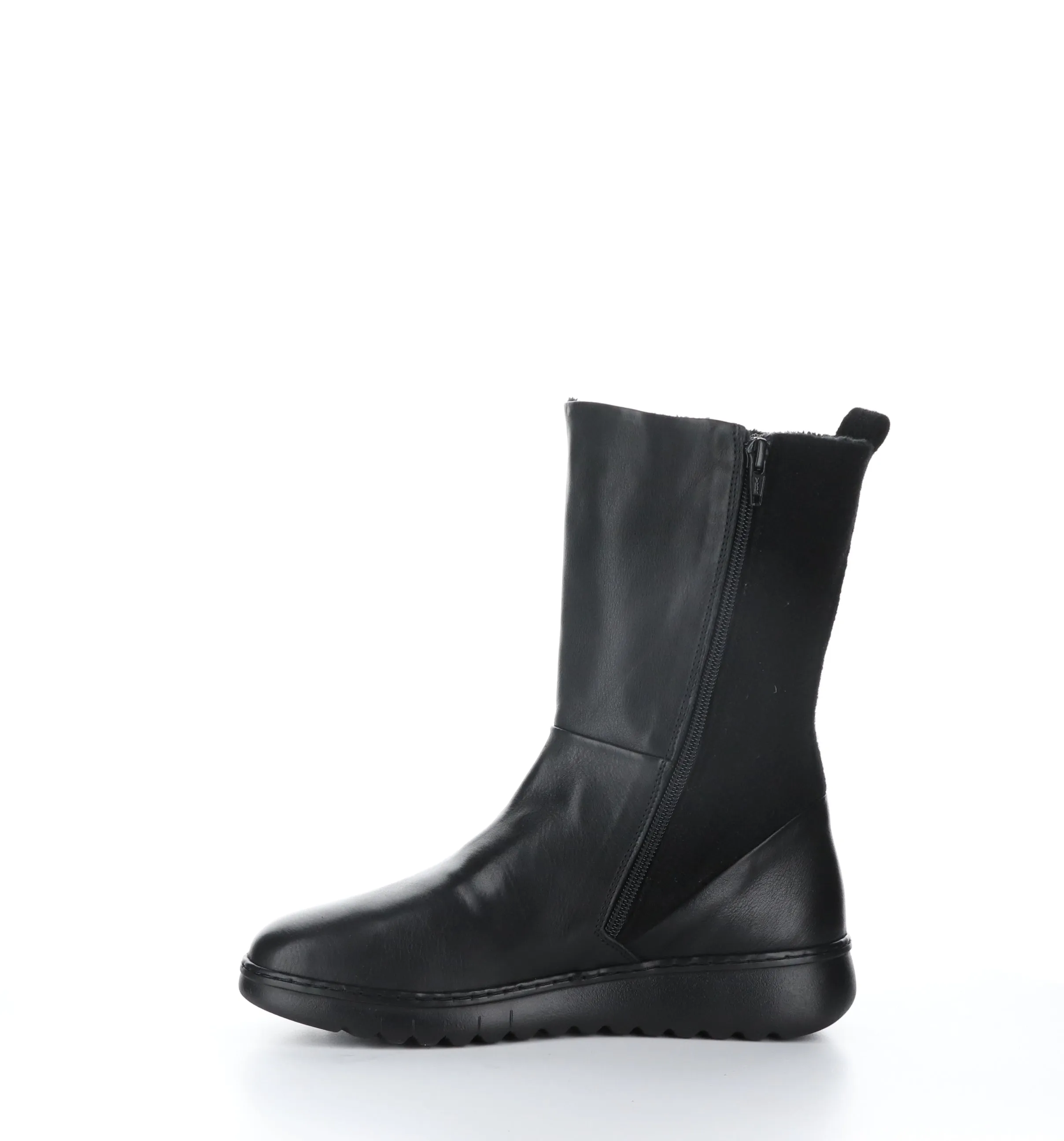 EZRA649SOF Black Zip Up Boots