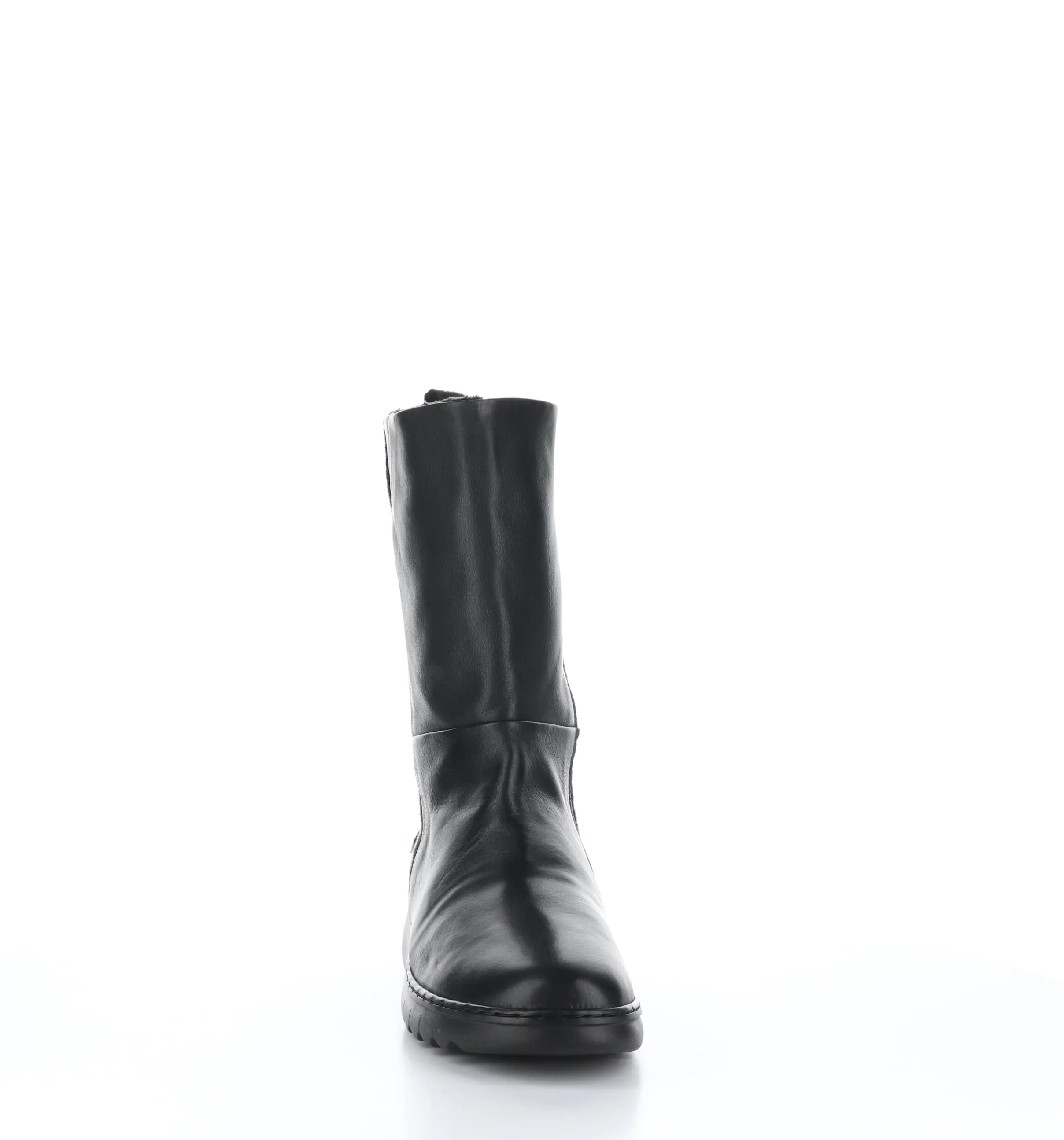 EZRA649SOF Black Zip Up Boots