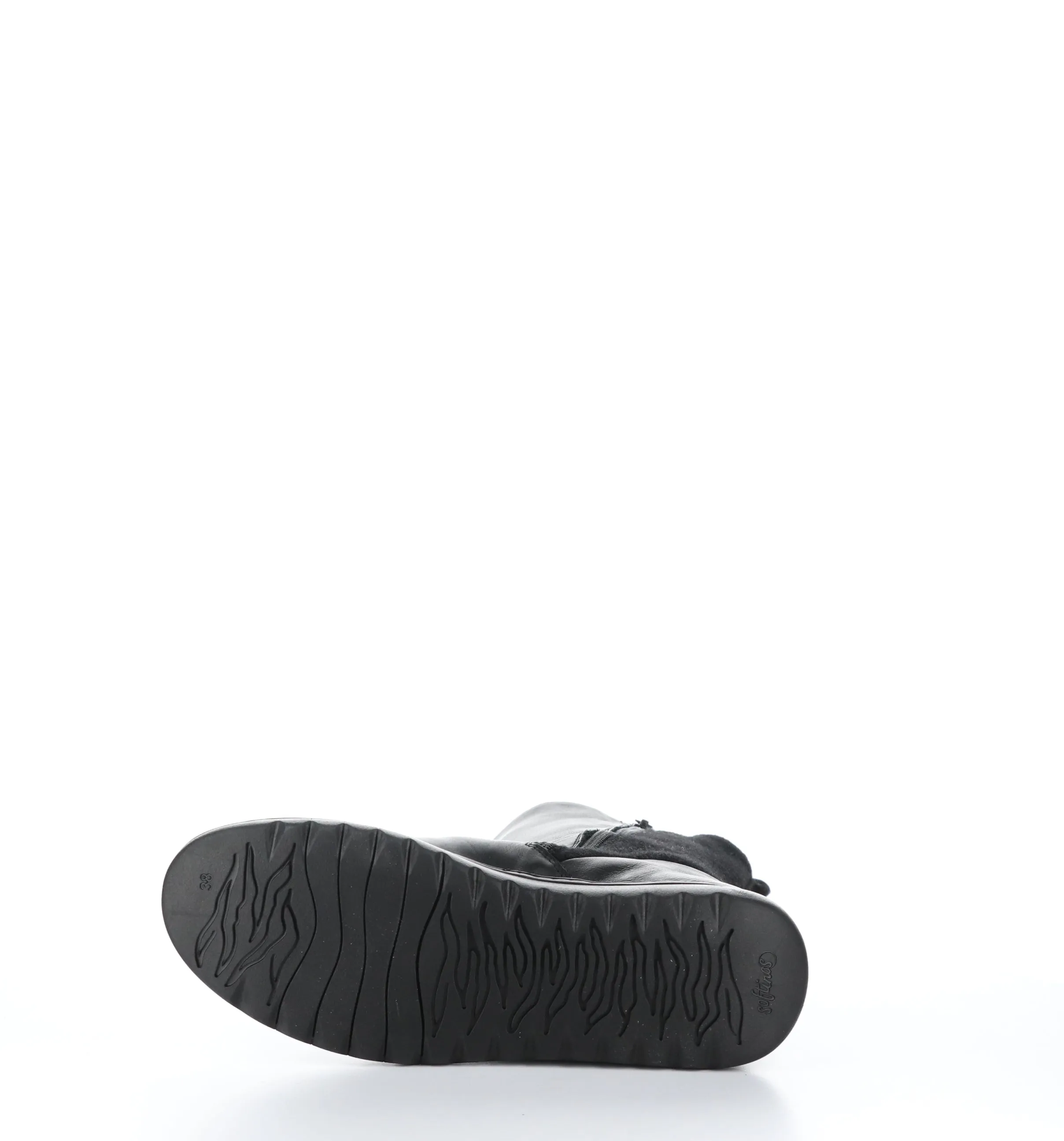 EZRA649SOF Black Zip Up Boots