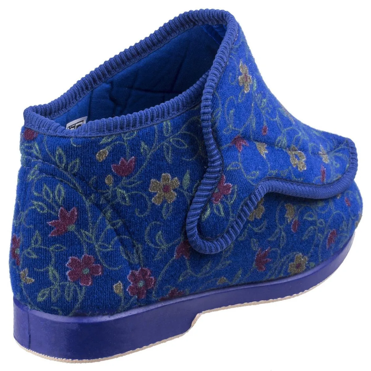 GBS Rhona Ladies Extra Wide Fit Slipper Blue