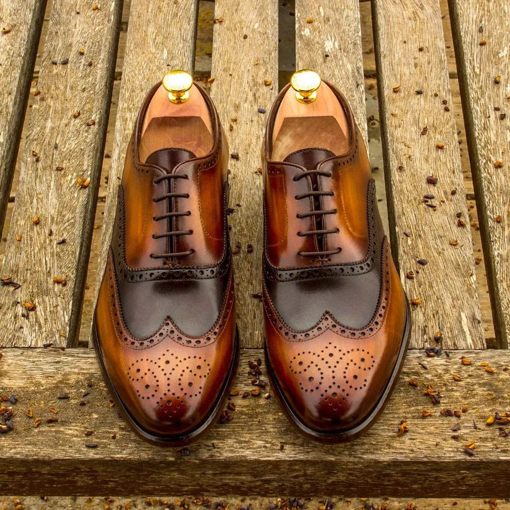 Goodyear Welted Sabrosa Black Leather Oxford With Violin Leather Sole