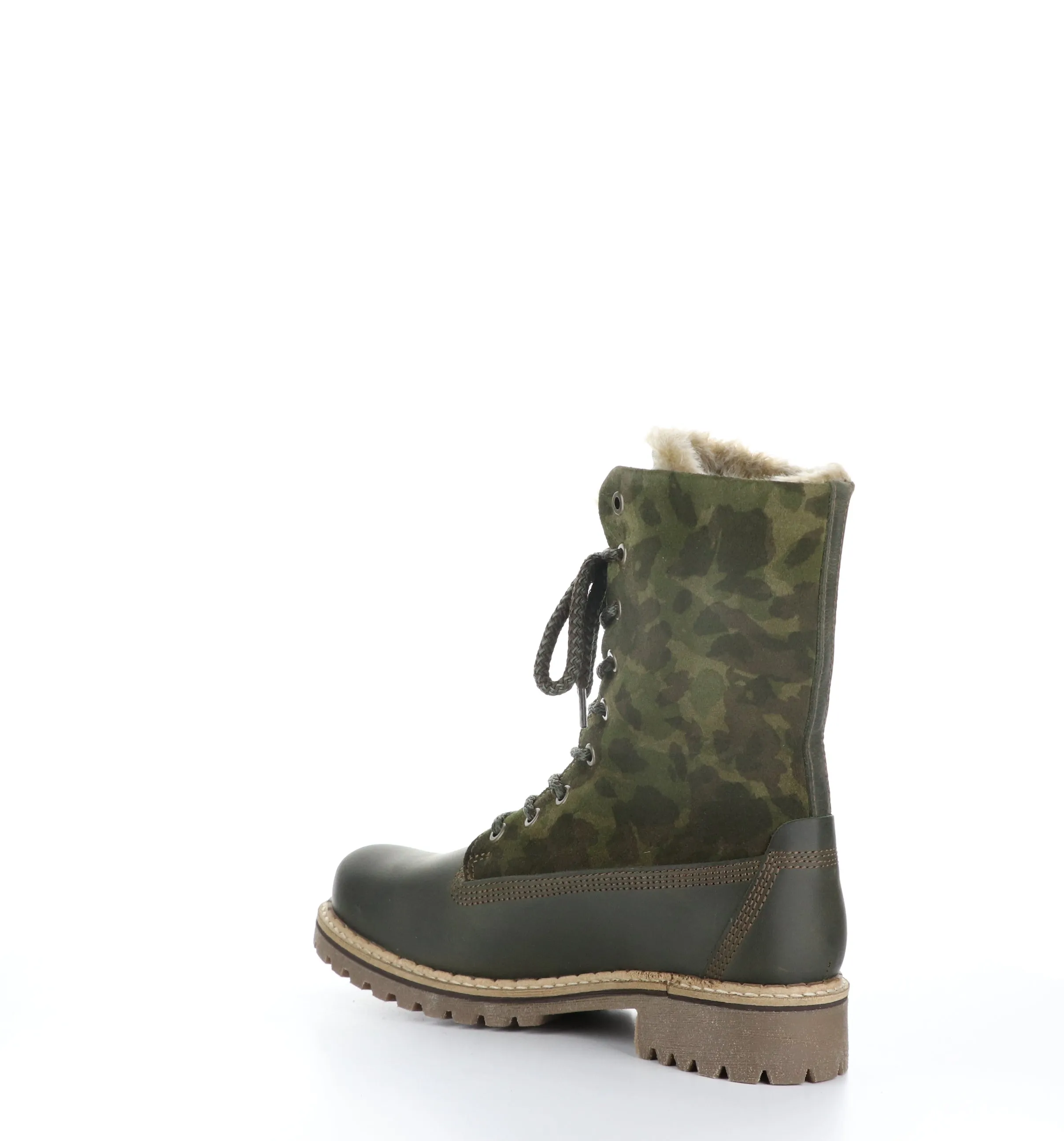 HANZ Olive Zip Up Boots