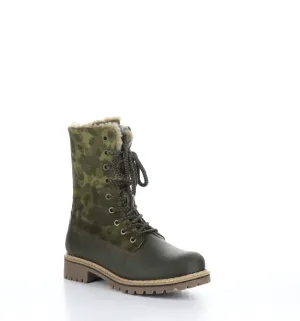 HANZ Olive Zip Up Boots