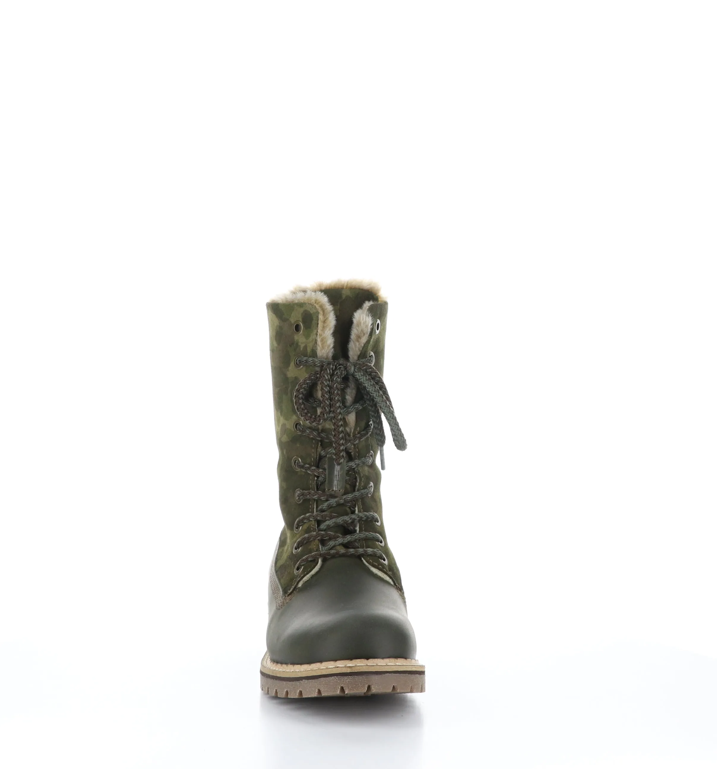 HANZ Olive Zip Up Boots