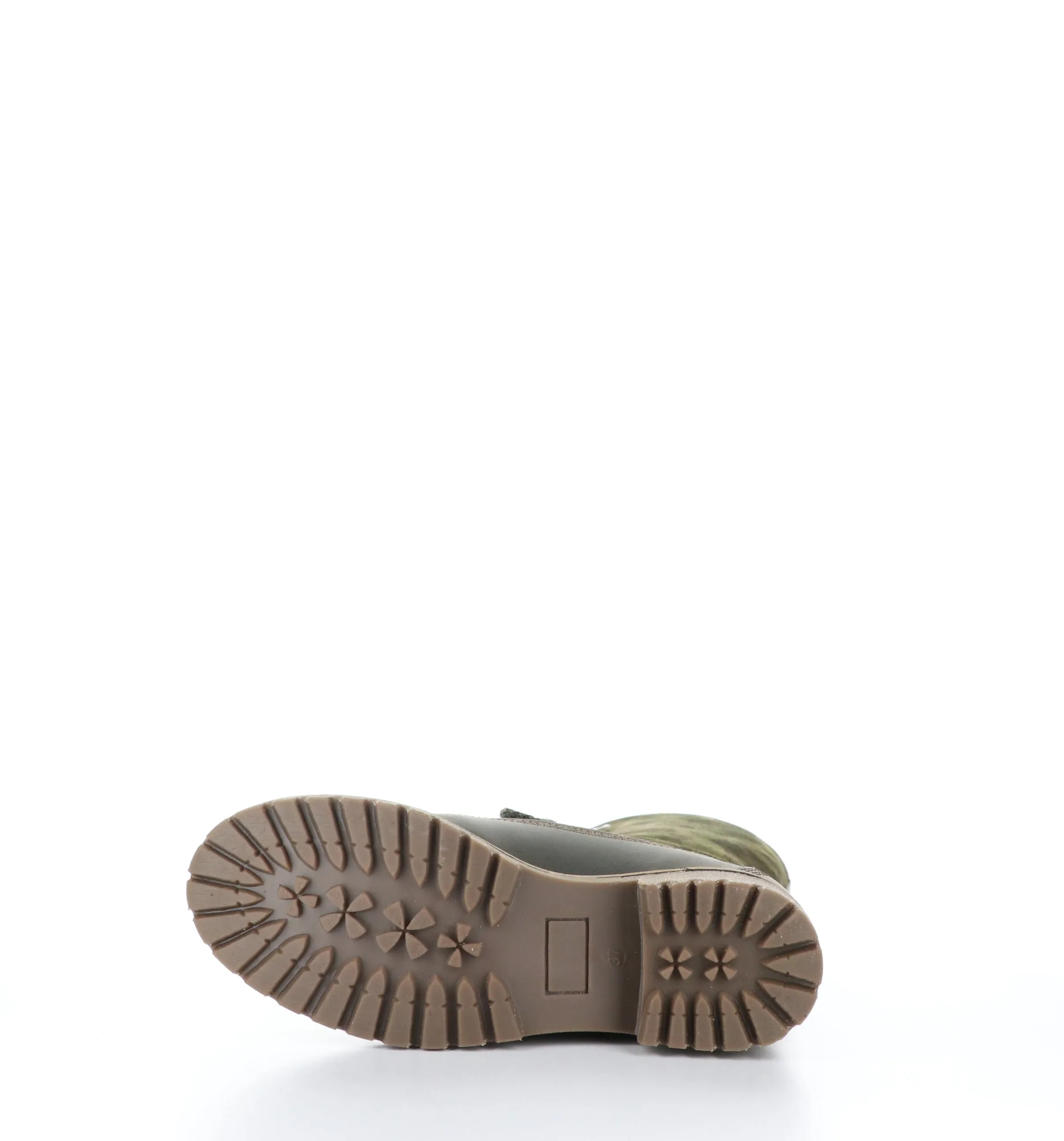 HANZ Olive Zip Up Boots