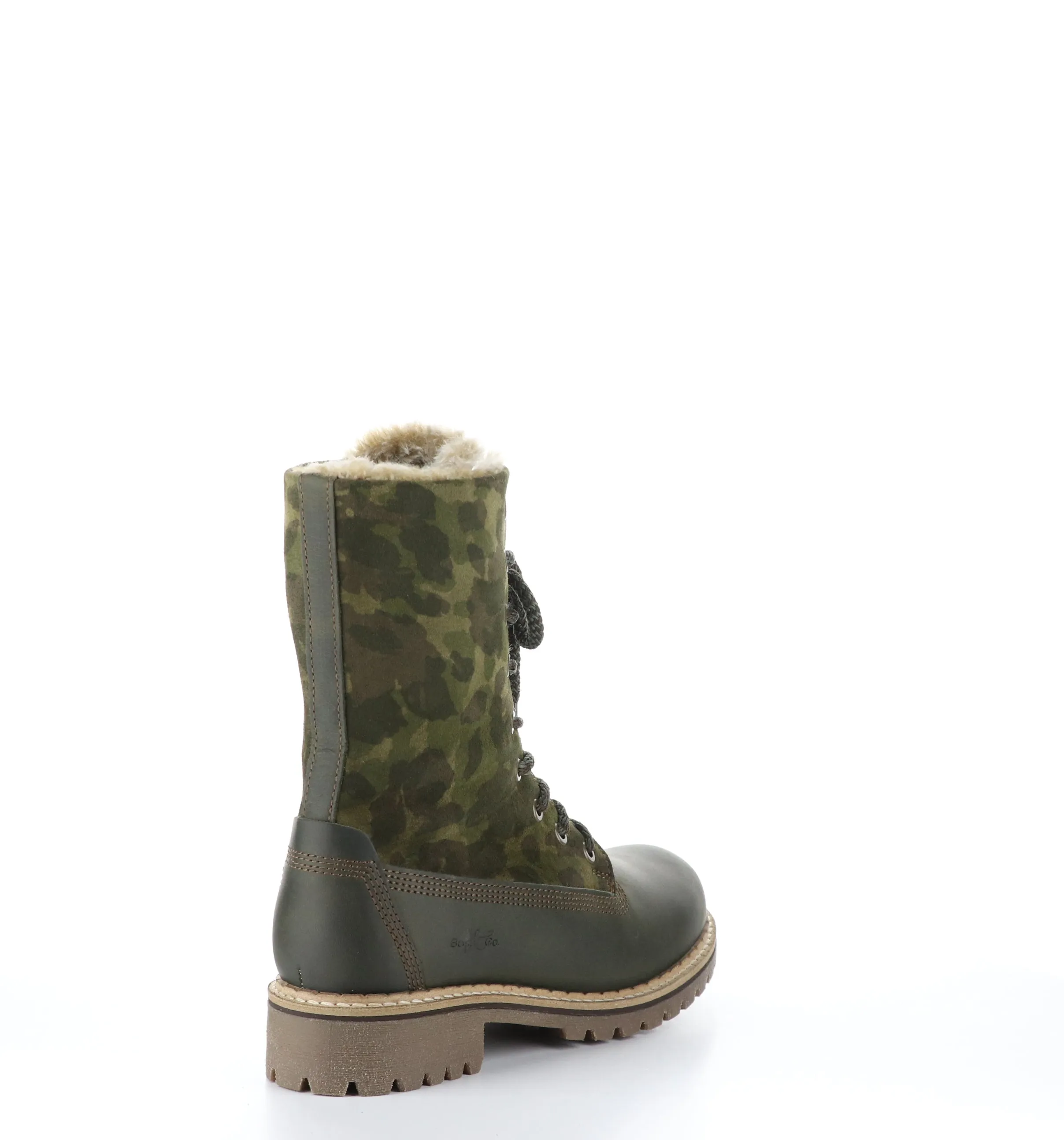 HANZ Olive Zip Up Boots