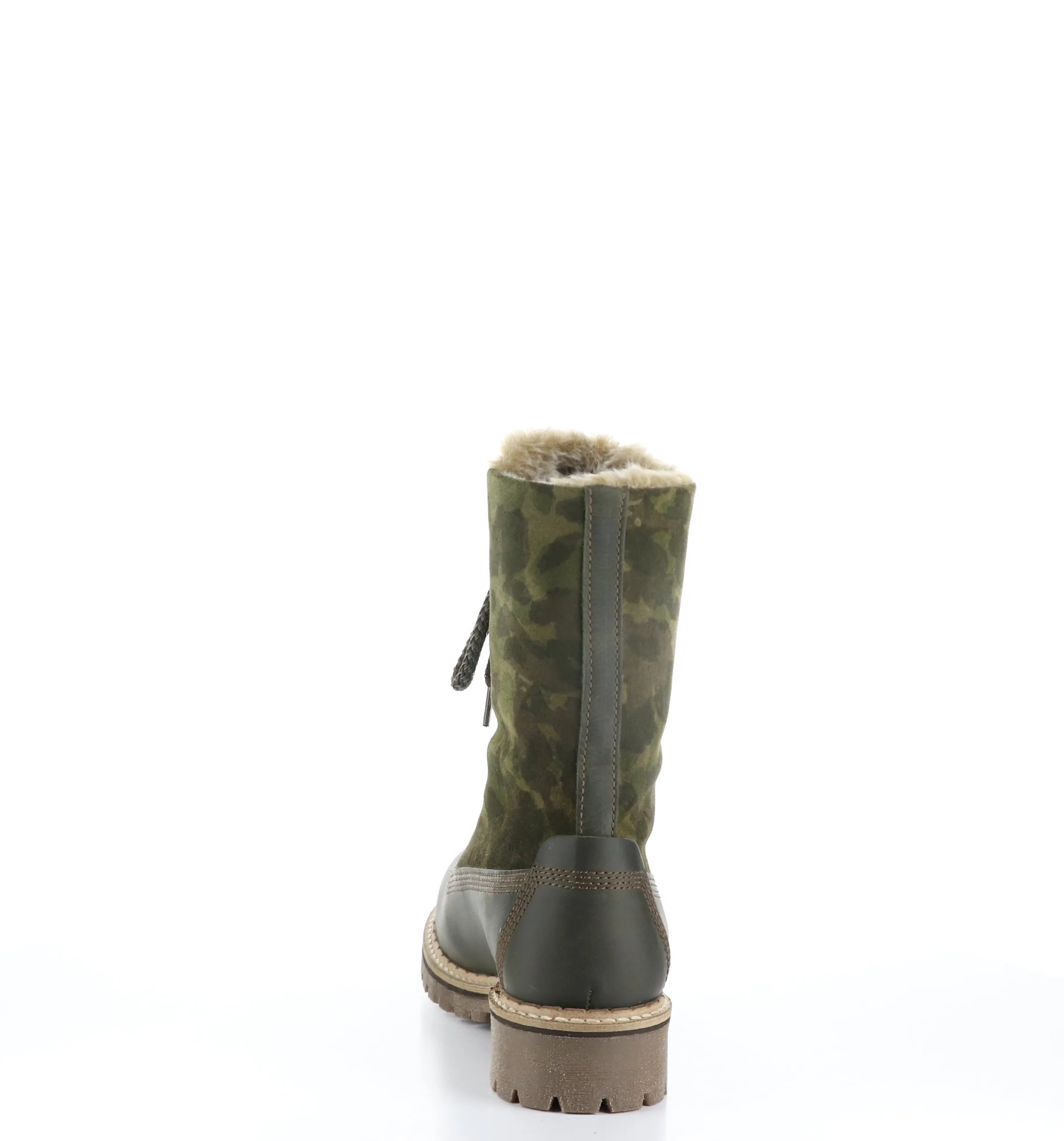 HANZ Olive Zip Up Boots