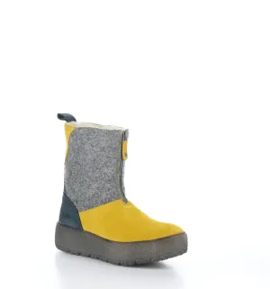 IGNITE Yellow/Grey/Petrol Zip Up Boots