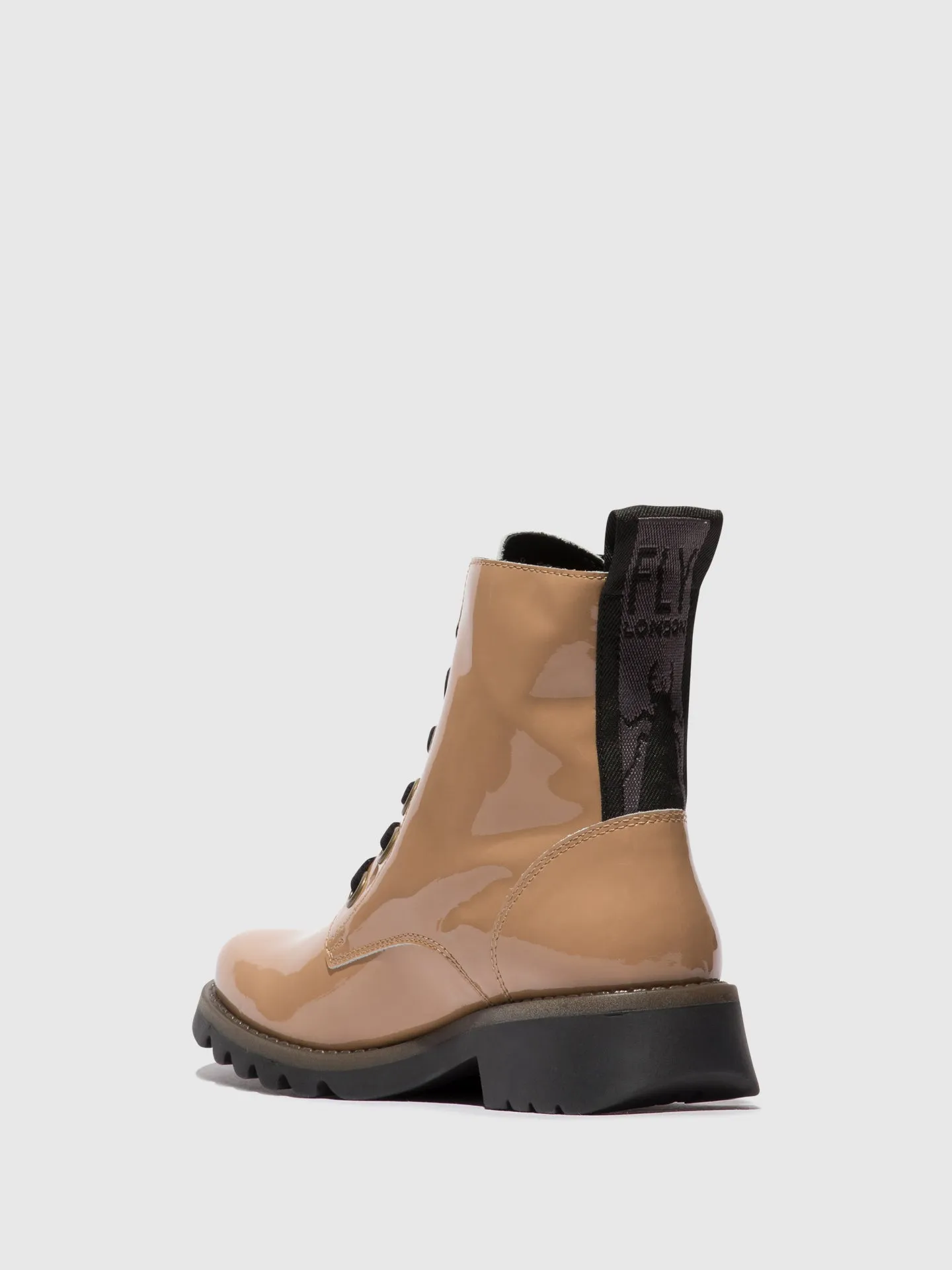 Lace-up Ankle Boots RAGI539FLY CAPUCCINO (BLACK SOLE)