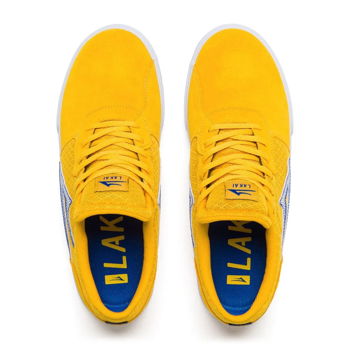 Lakai Cardiff Skate Shoes - Gold / Blue