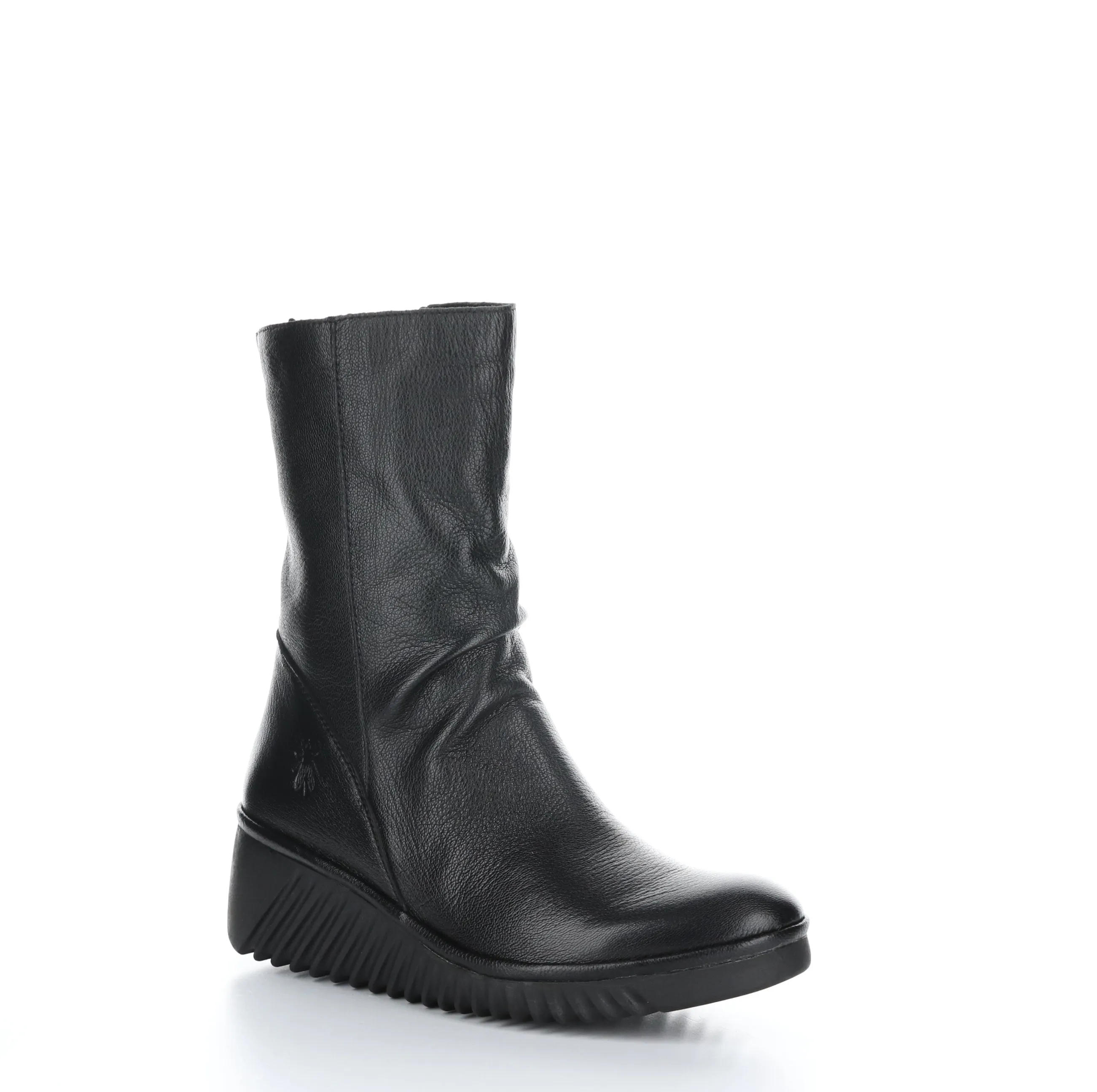 LEDE228FLY Black Zip Up Boots