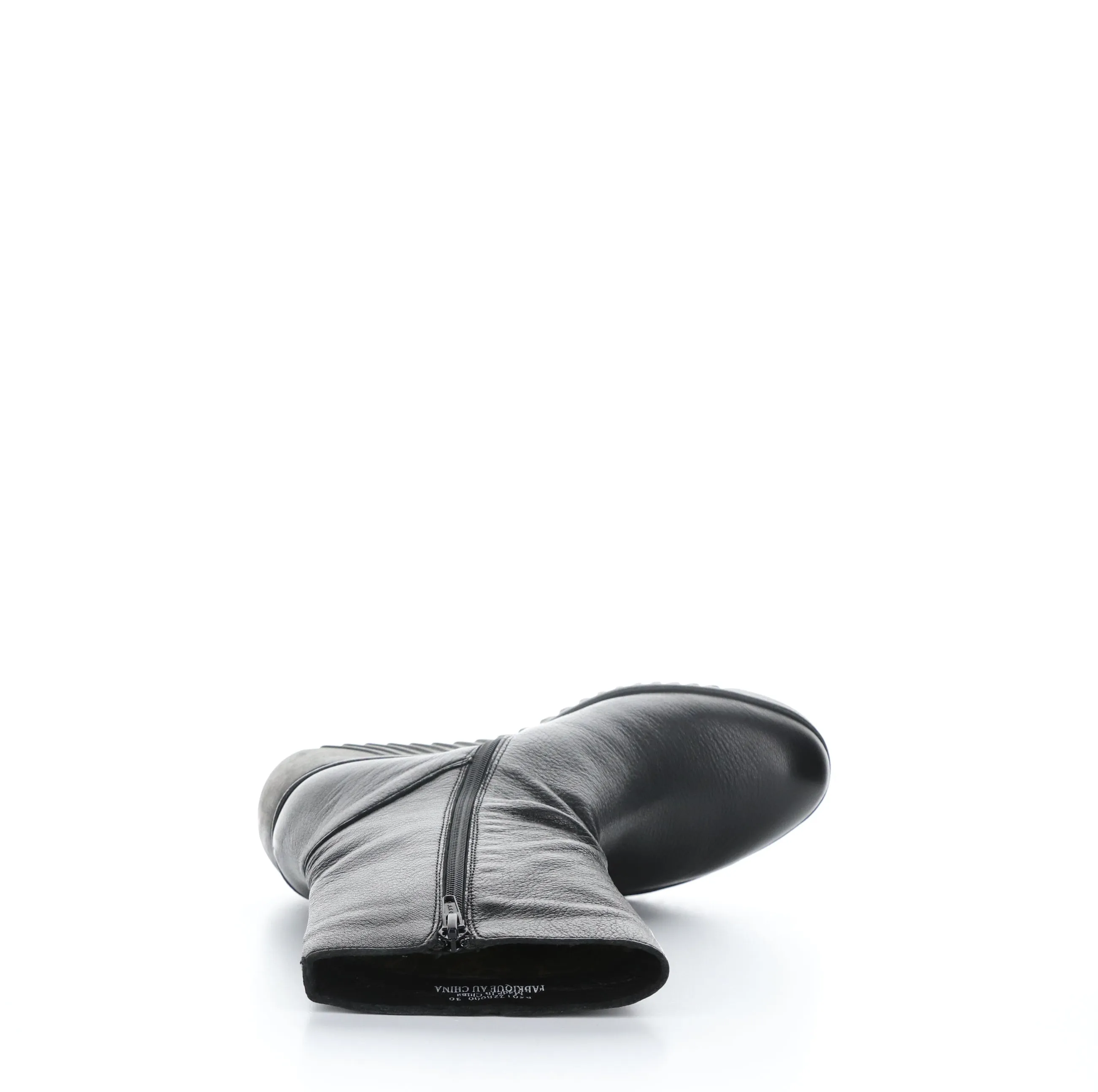 LEDE228FLY Black Zip Up Boots