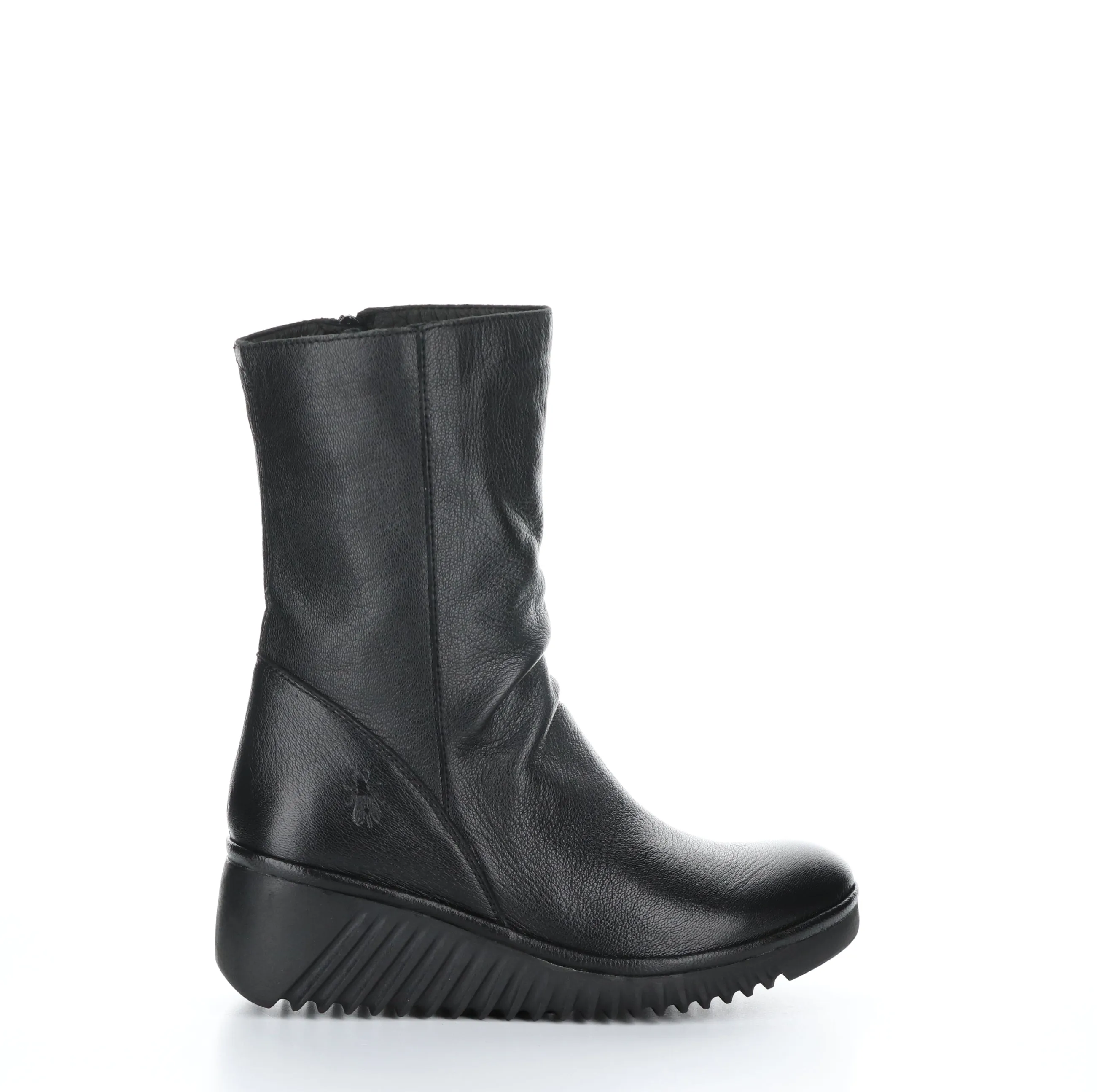 LEDE228FLY Black Zip Up Boots