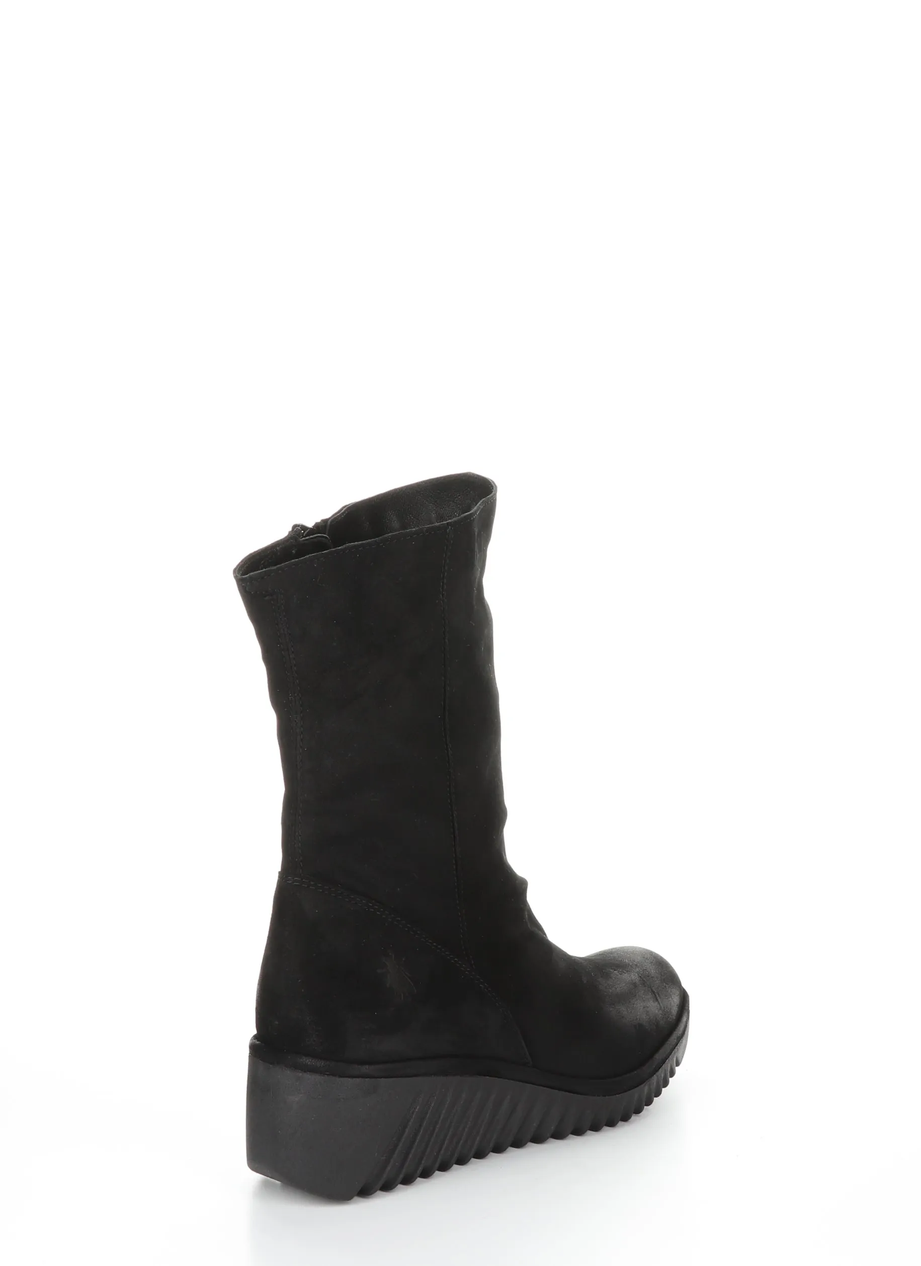 LEDE228FLY Black Zip Up Boots