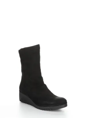LEDE228FLY Black Zip Up Boots