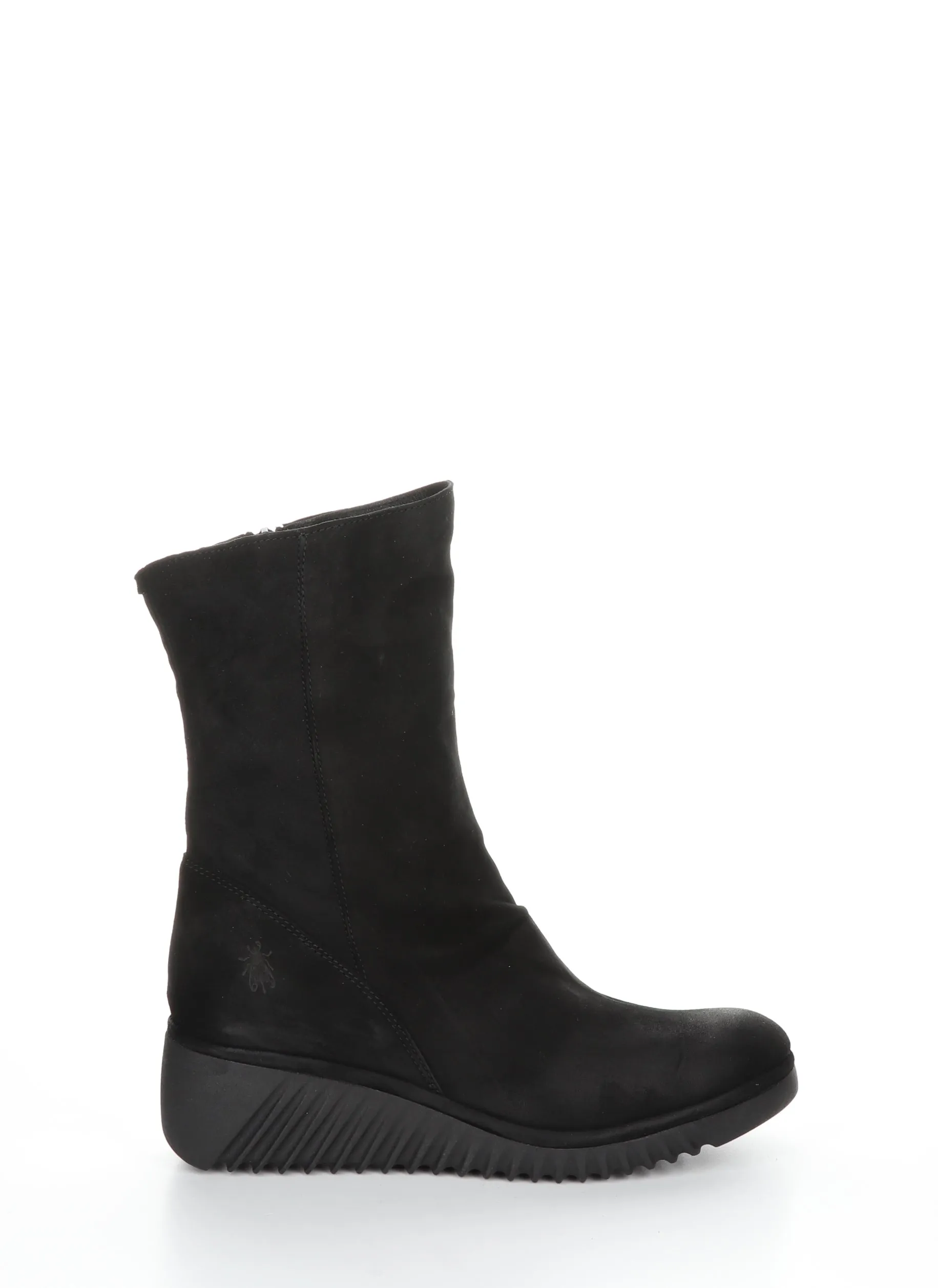 LEDE228FLY Black Zip Up Boots