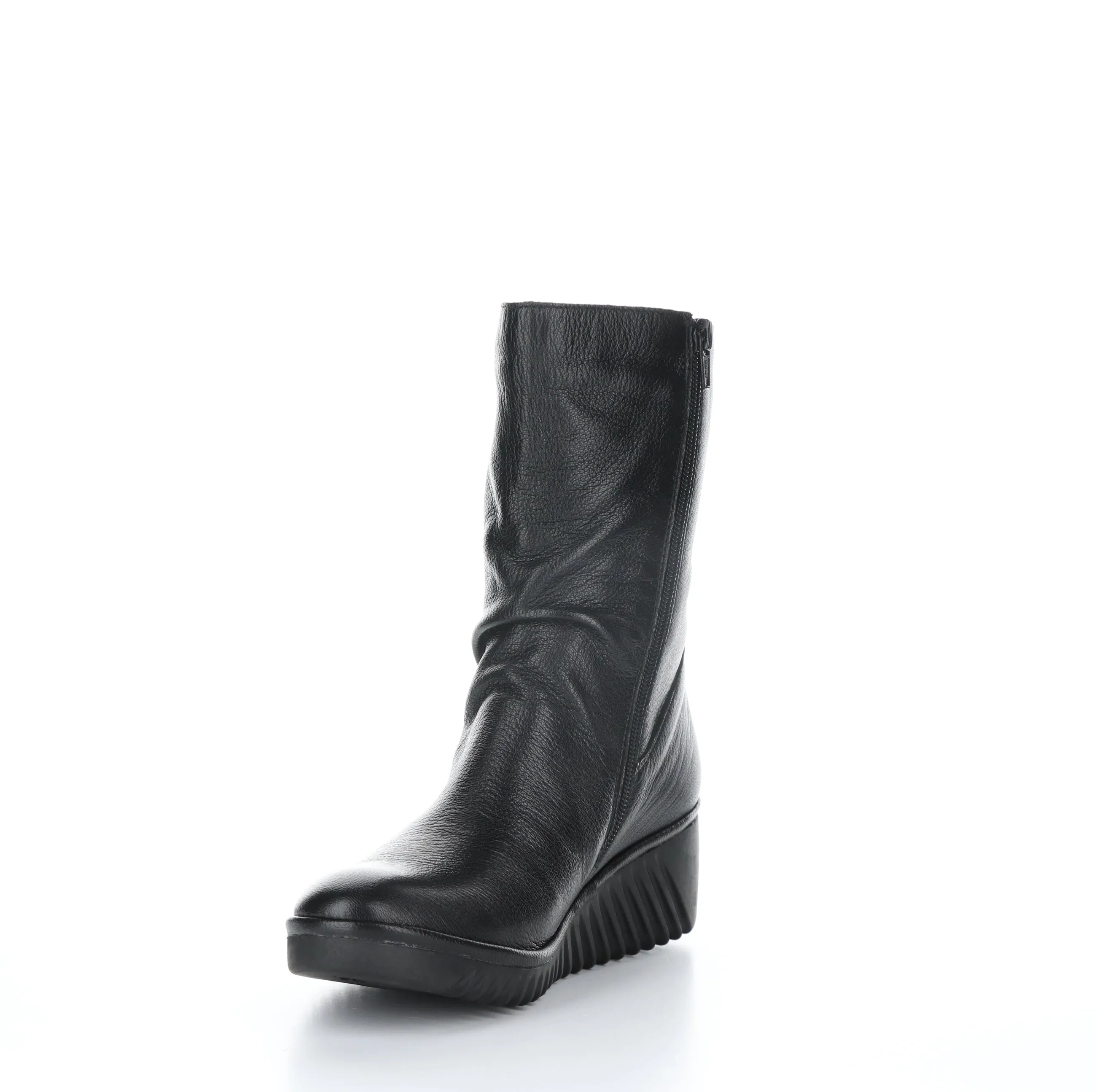 LEDE228FLY Black Zip Up Boots